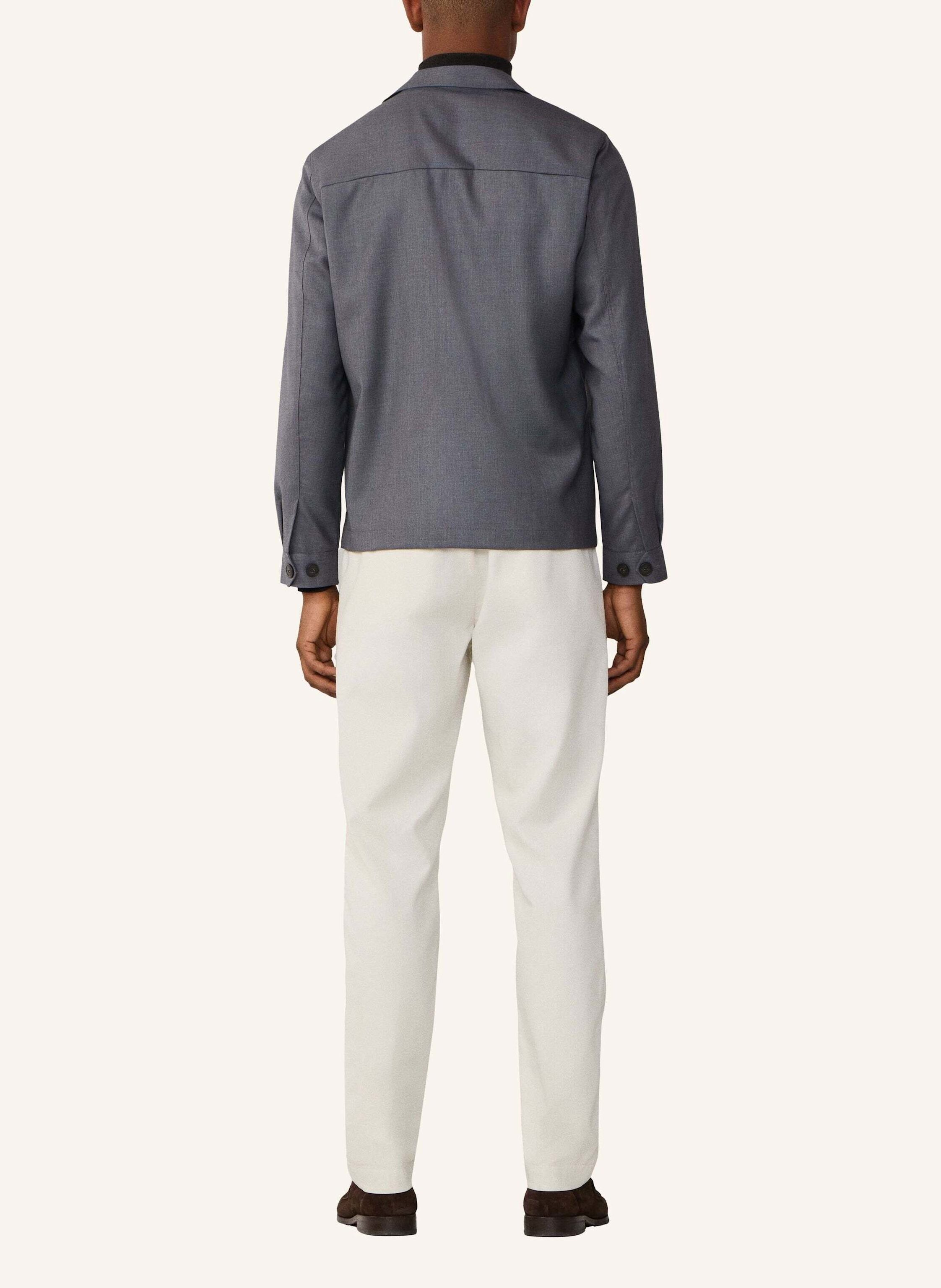 Thumbnail - Hackett London Fieldjacket Wool Overshirt grau