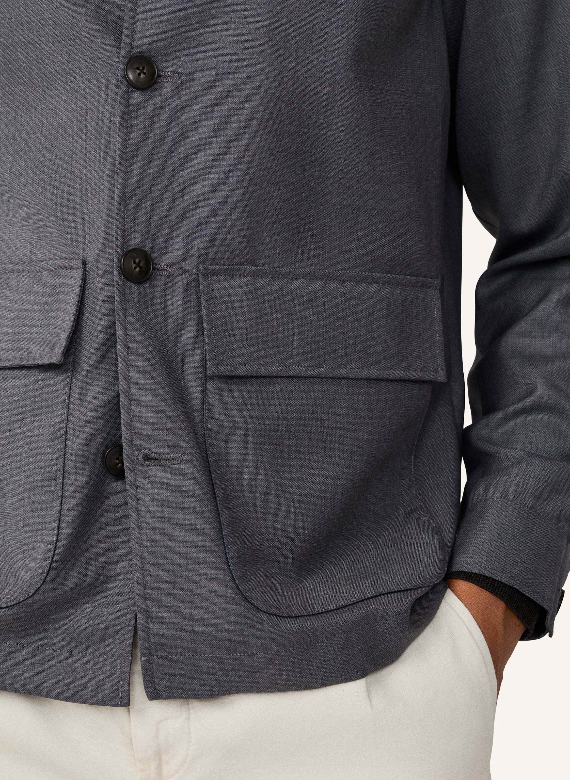 Thumbnail - Hackett London Fieldjacket Wool Overshirt grau