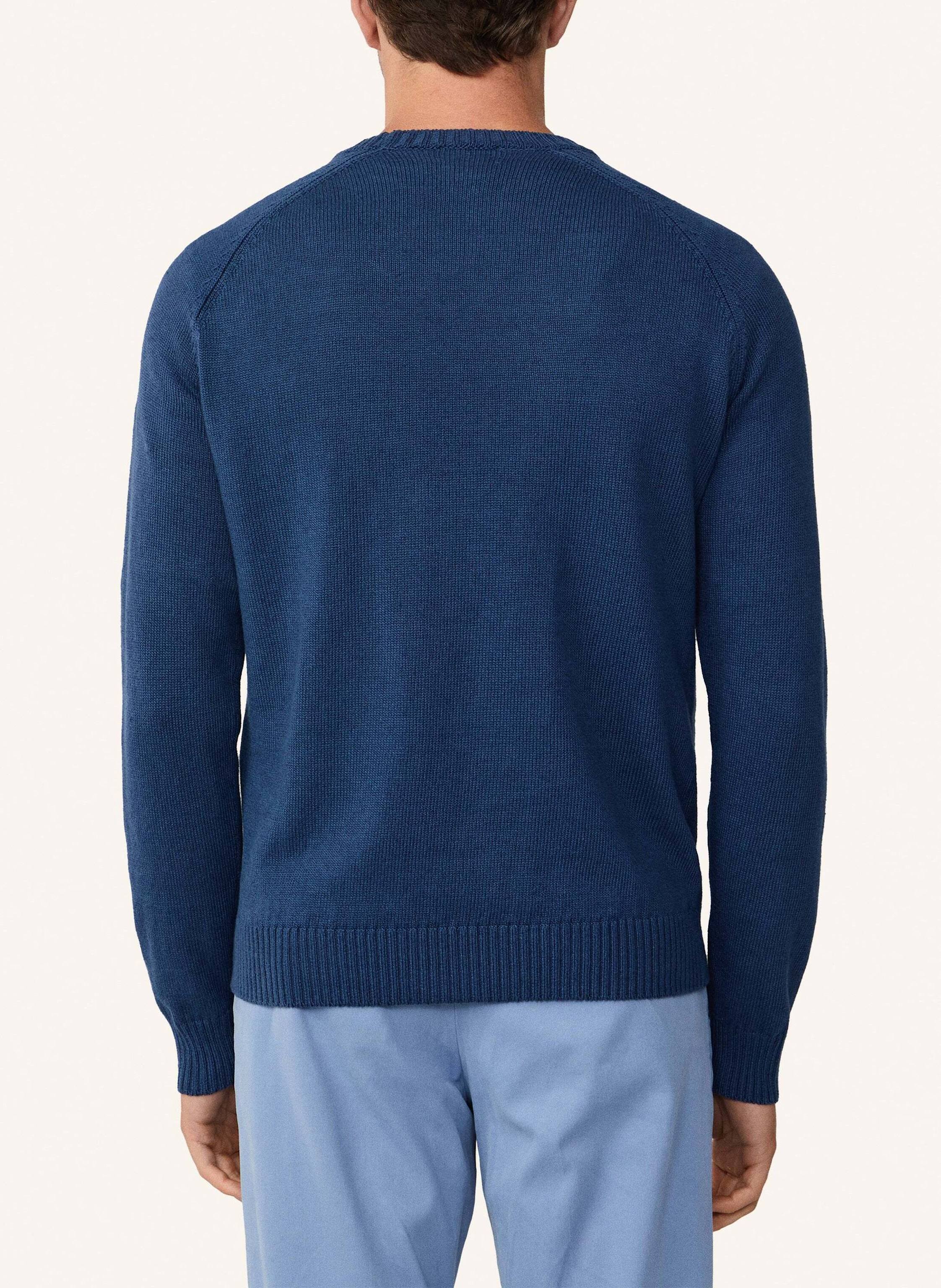 Thumbnail - Hackett London Pullover Summer Lin Cot Crew blau