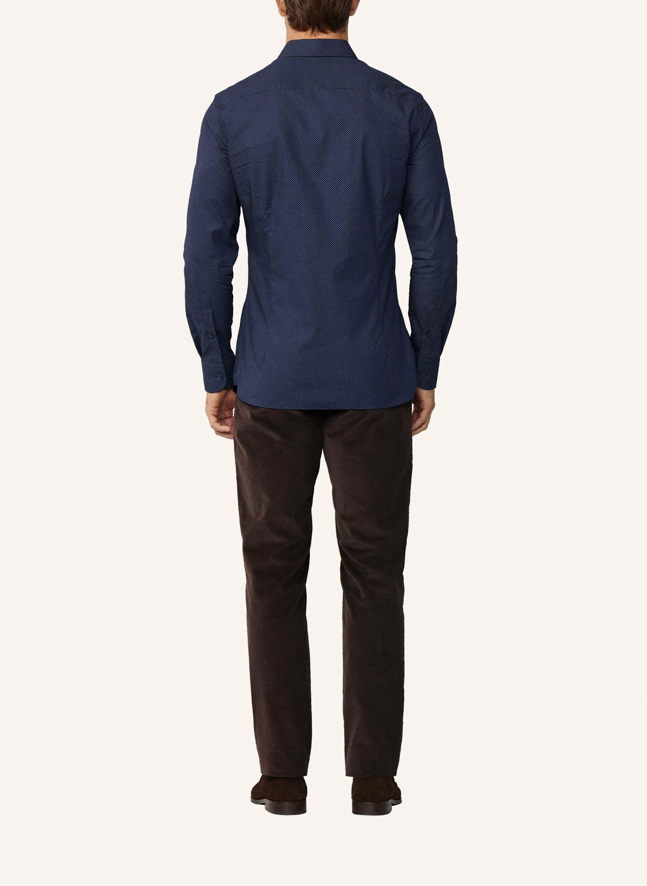 Thumbnail - Hackett London Freizeithemd Polkadot Print blau