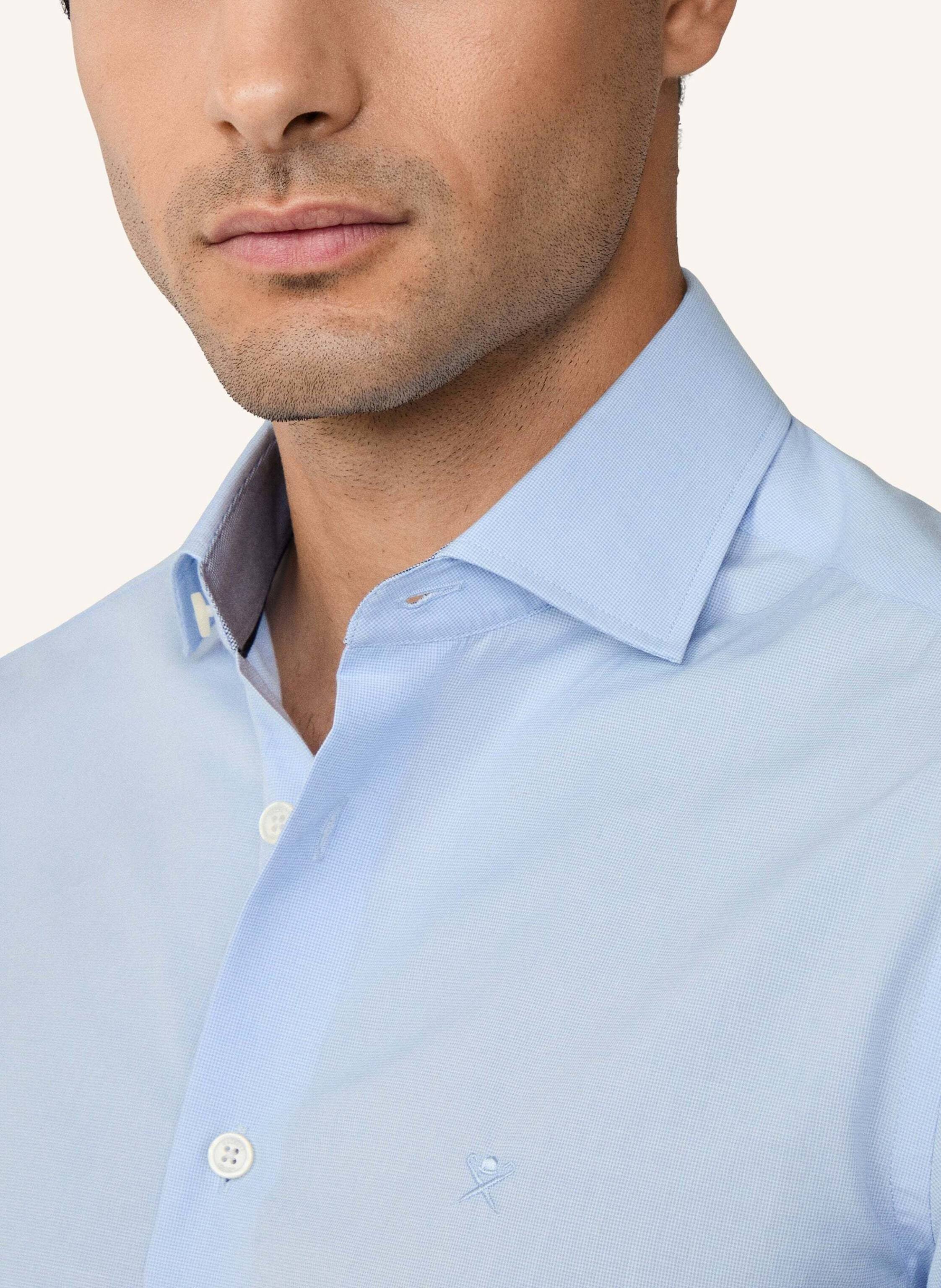 Thumbnail - Hackett London Freizeithemd Mini Puppytooth blau