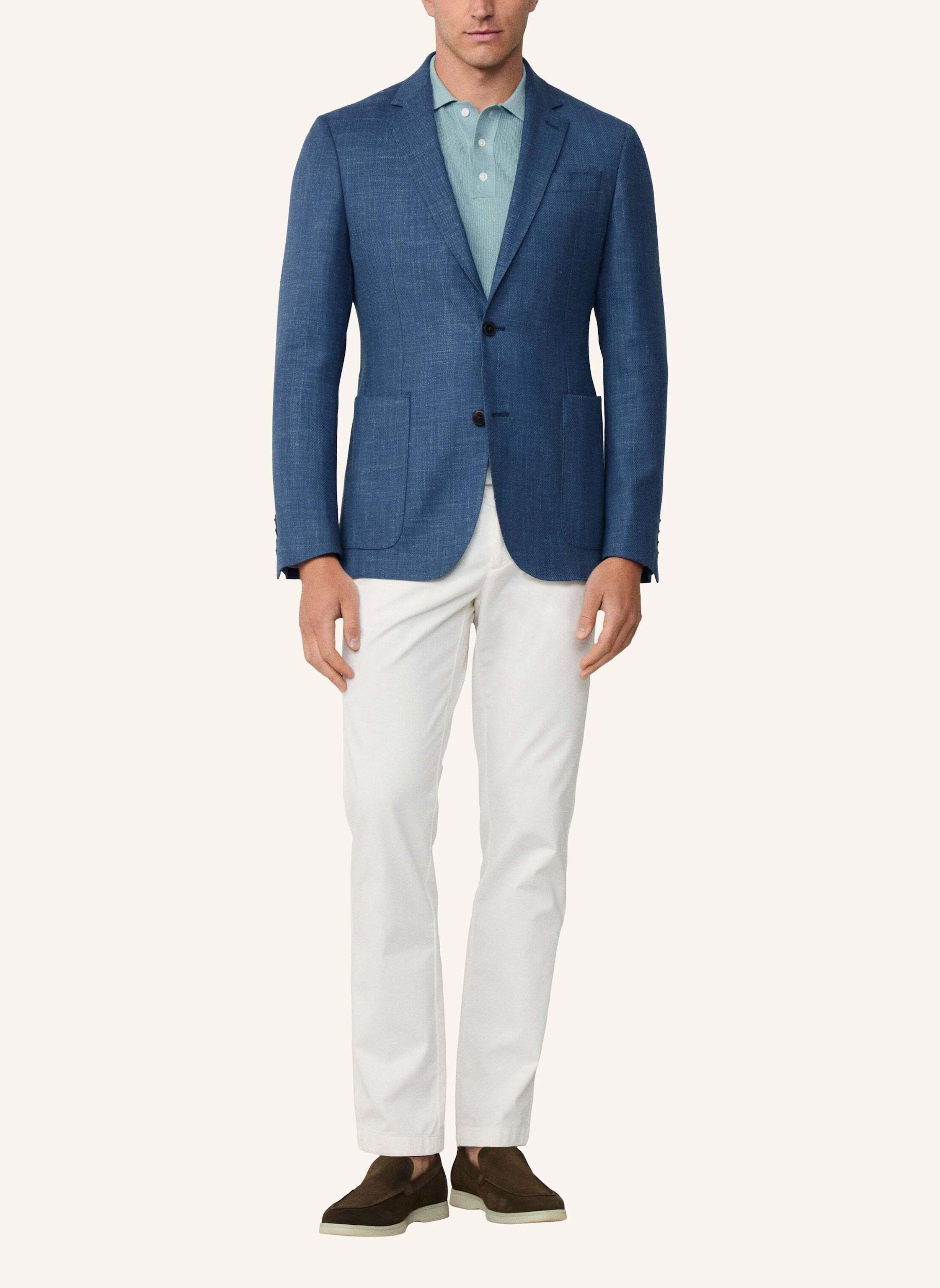 Thumbnail - Hackett London Blazer Stretch Wl Lin Twill blau