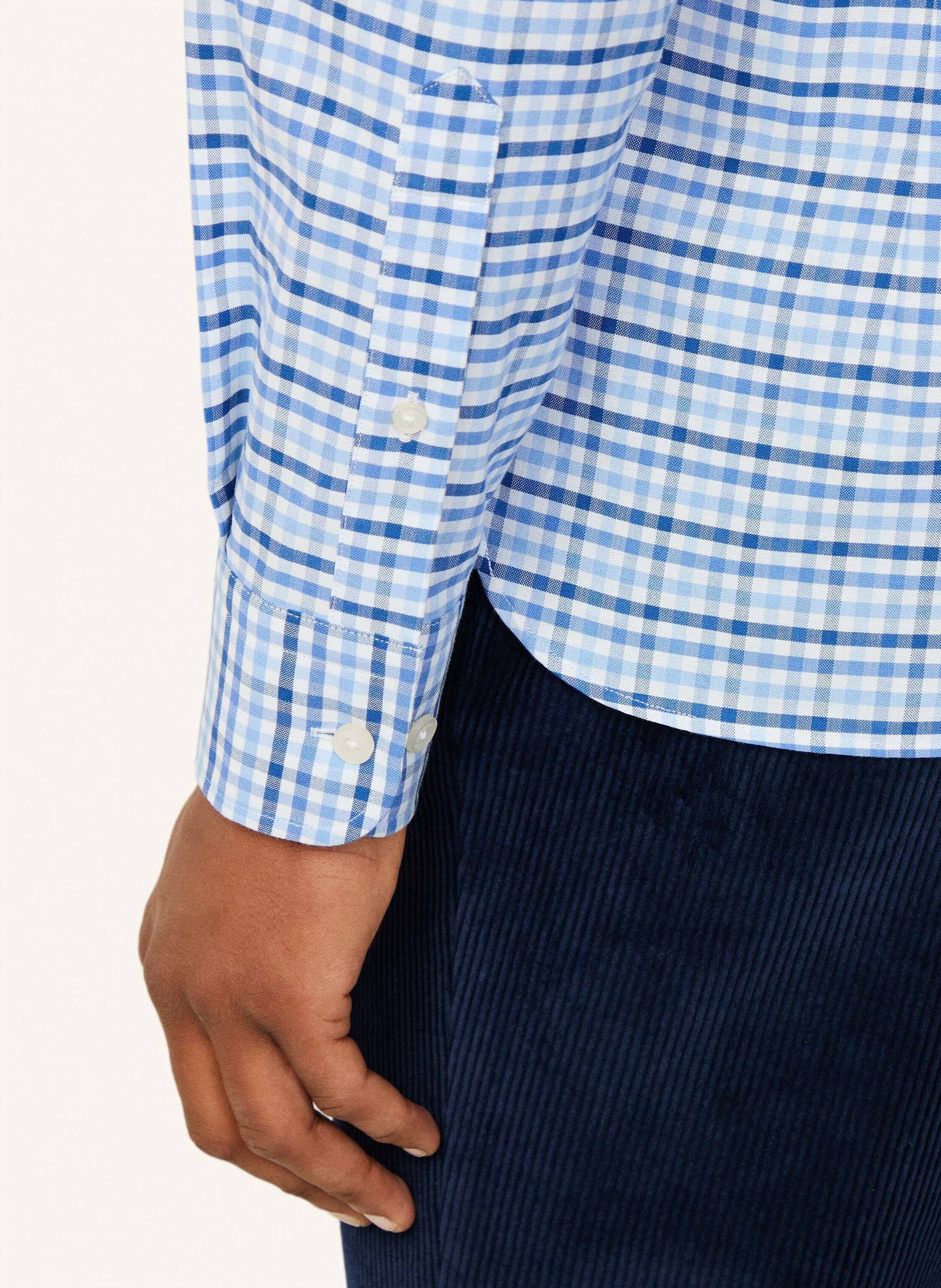 Thumbnail - Hackett London Freizeithemd Three Color Gingham blau