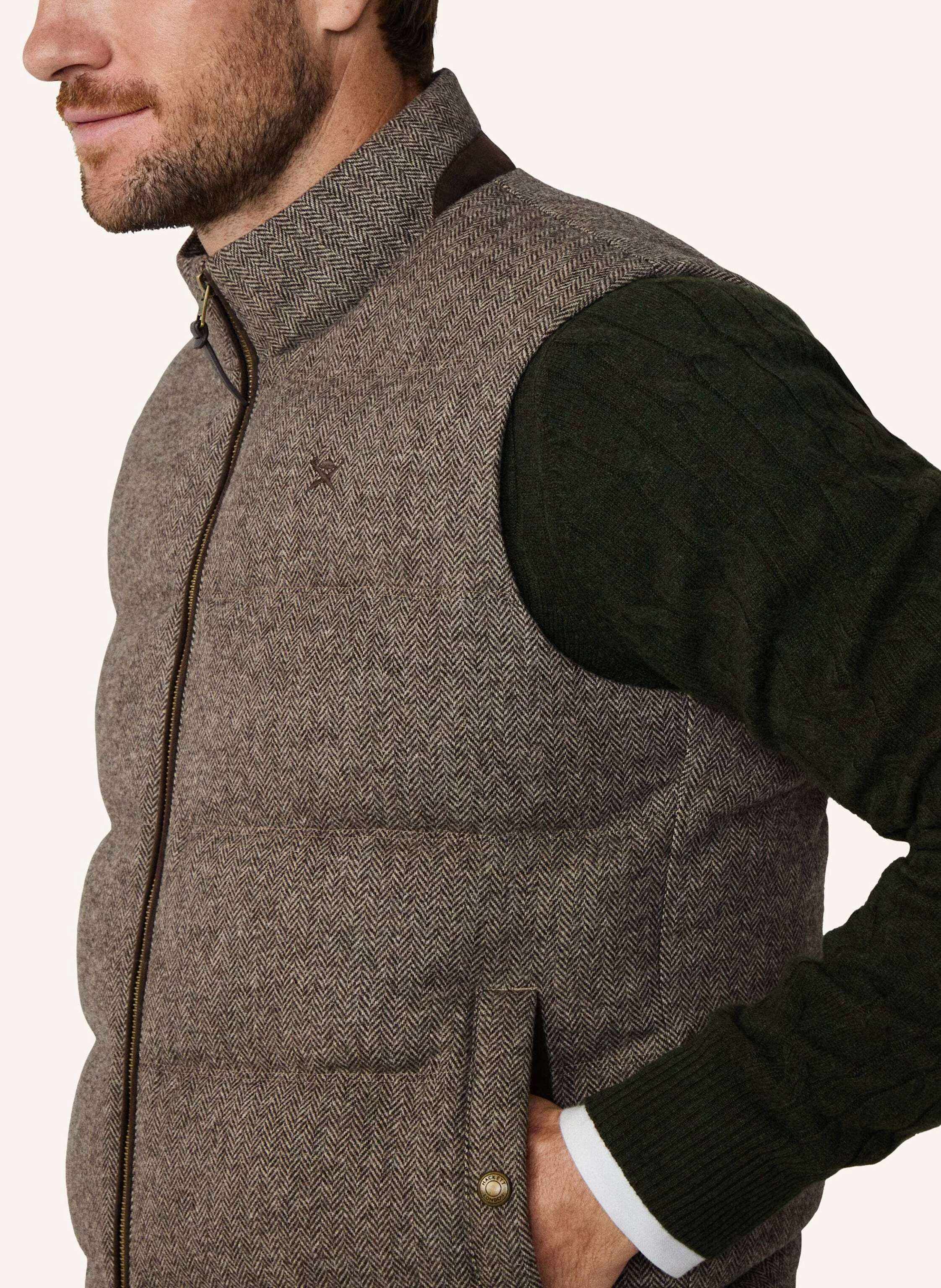 Thumbnail - Hackett London Gilet Padded Gilet braun