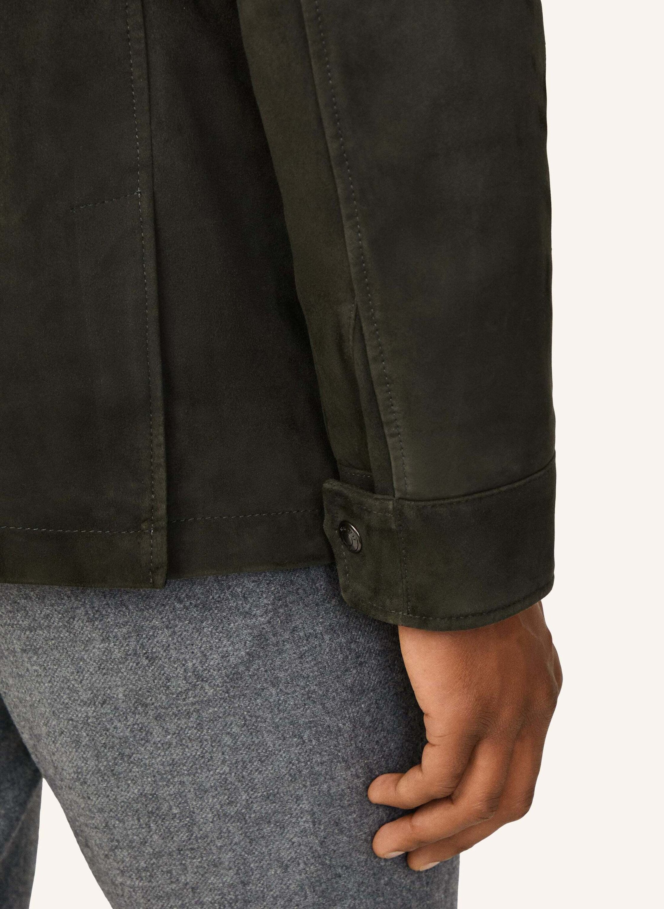 Thumbnail - Hackett London Regenjacke Suede 4 Pkt Velo gruen