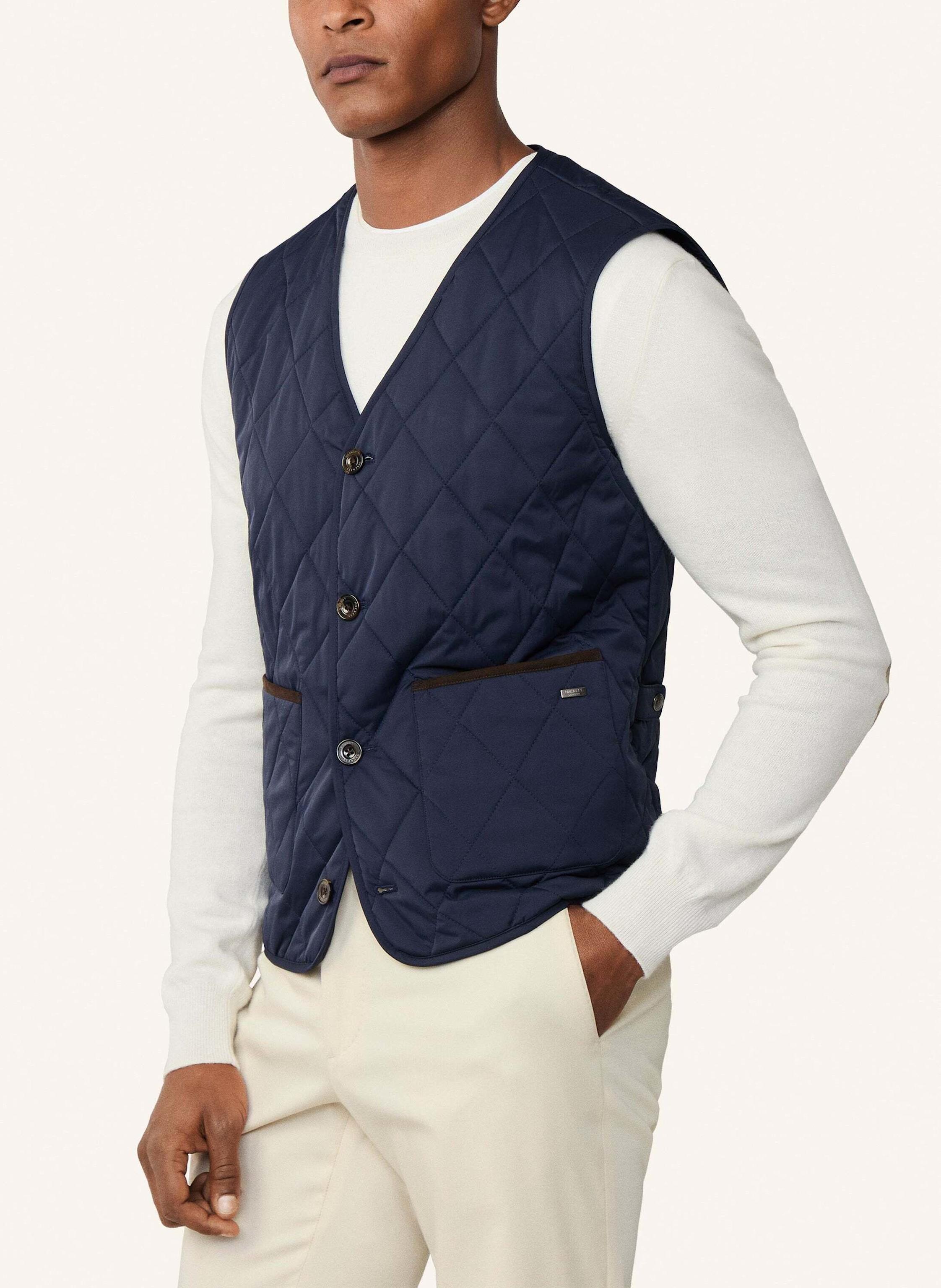 Thumbnail - Hackett London Gilet Paddock Vest blau