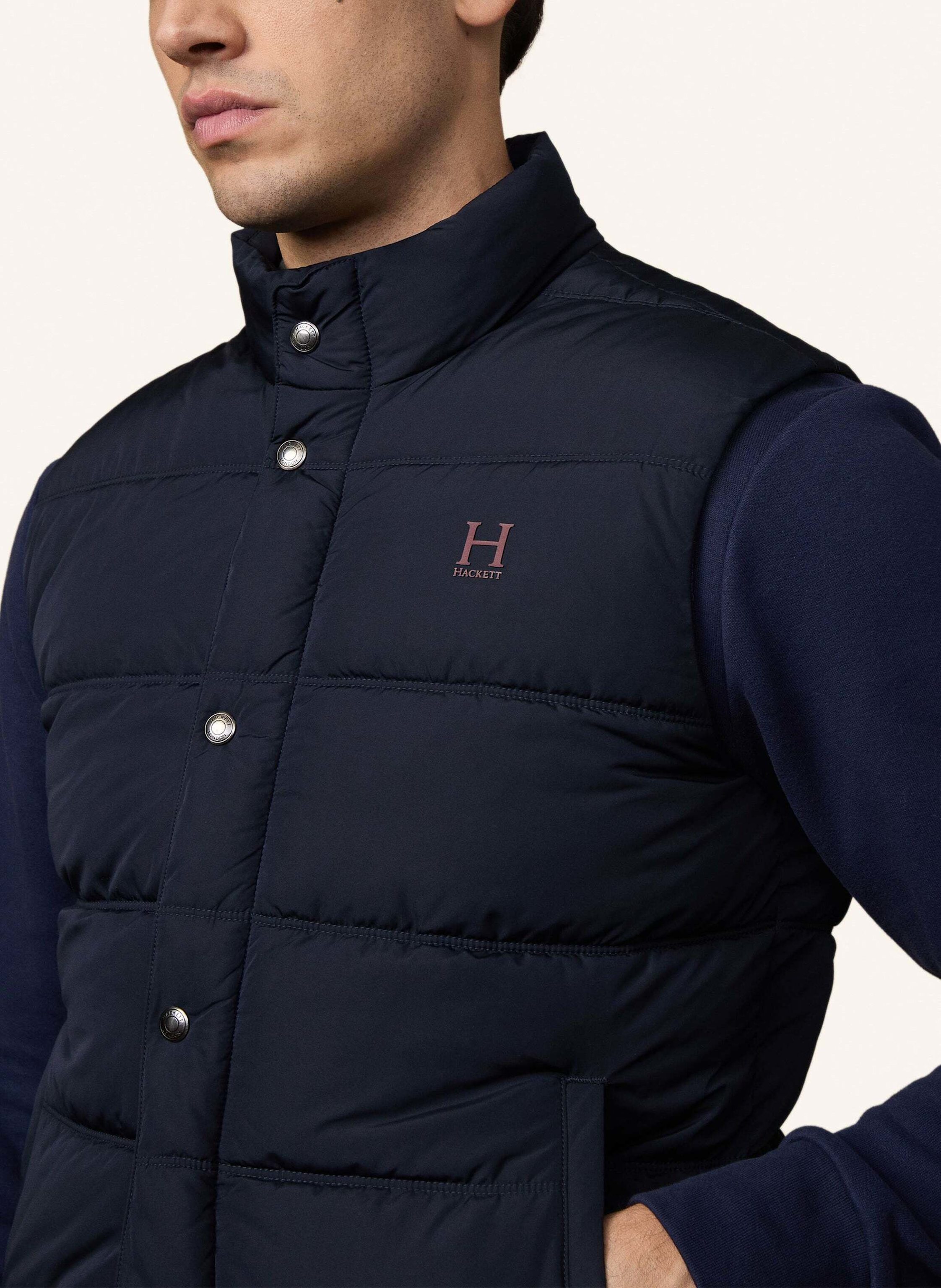Thumbnail - Hackett London Gilet Heritage Gilet blau