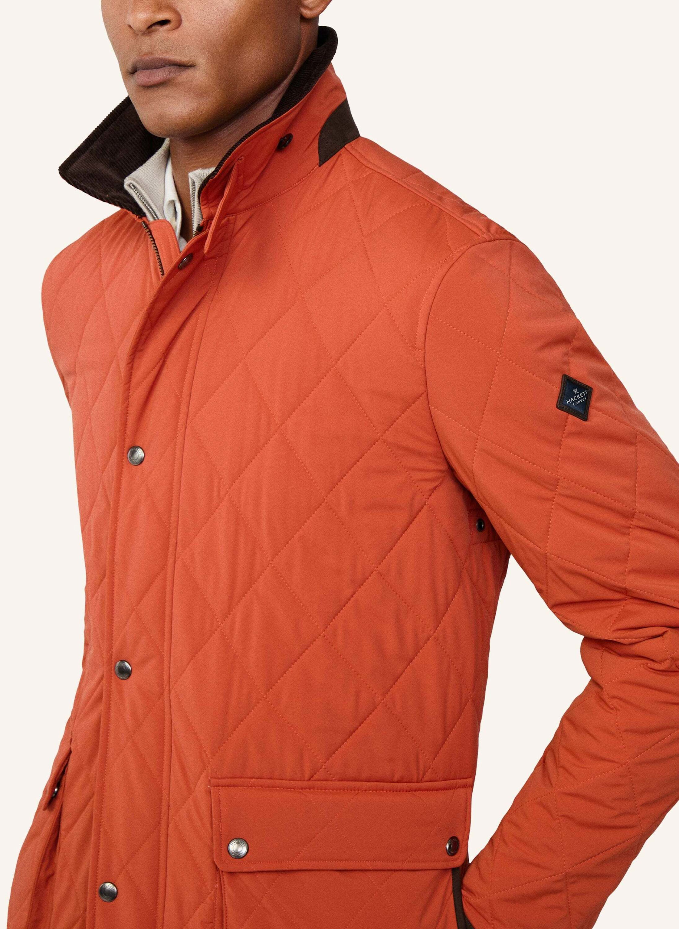 Thumbnail - Hackett London Fieldjacket Quilted Jkt orange