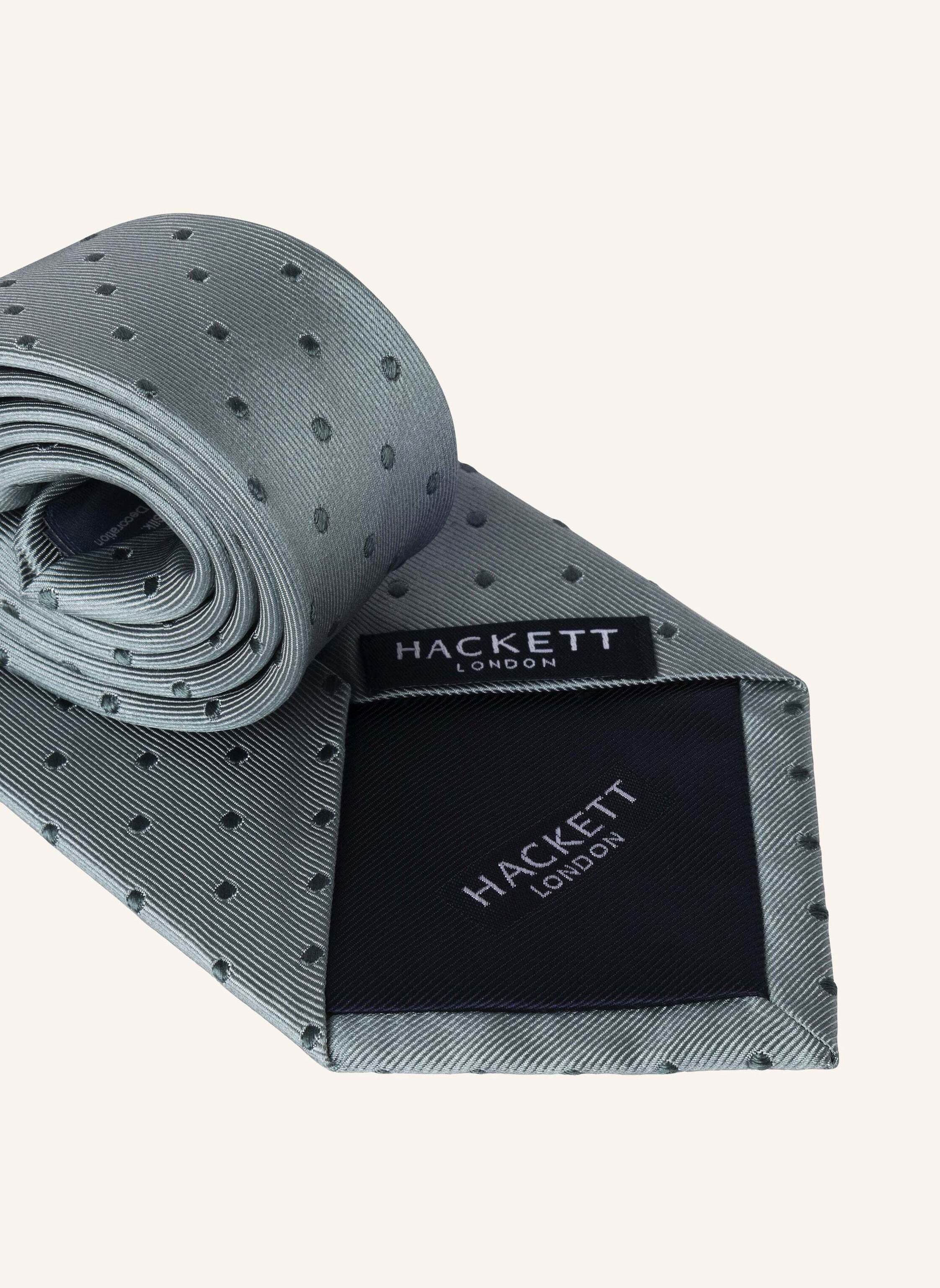 Thumbnail - Hackett London Krawatte Twill Mayfair Dot gruen