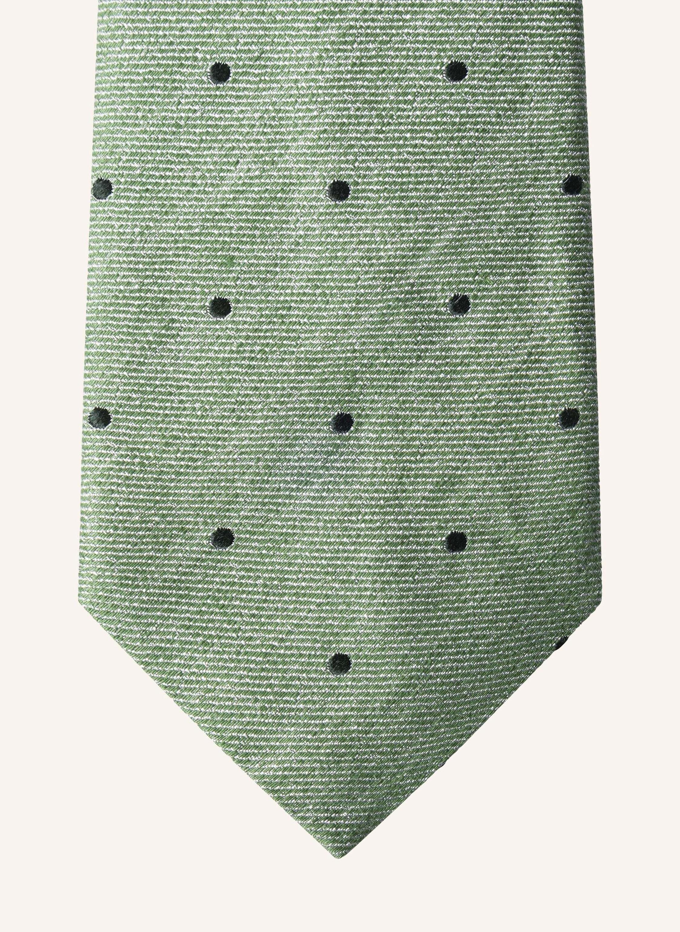 Thumbnail - Hackett London Krawatte Blend Twill Dot gruen