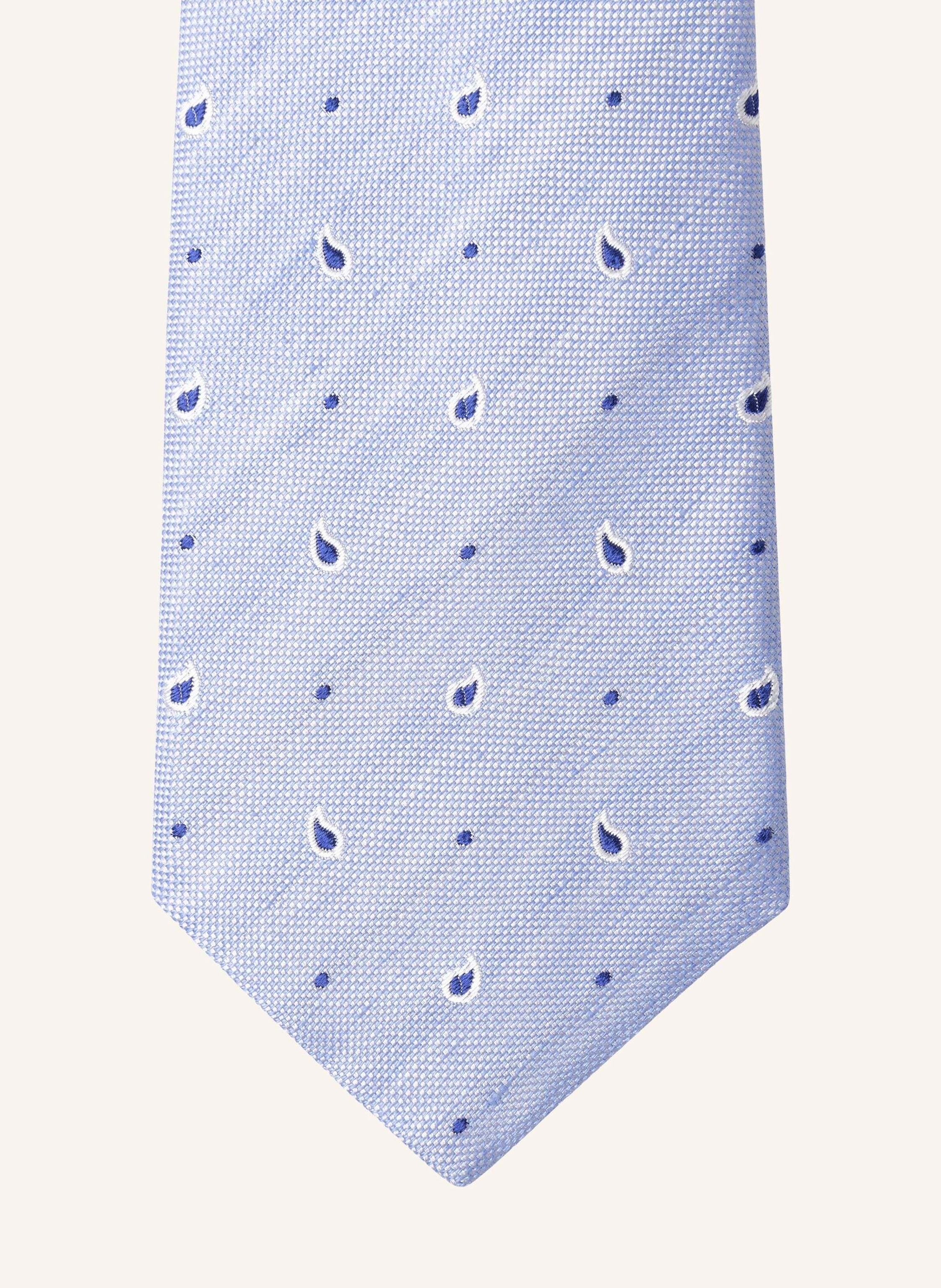 Thumbnail - Hackett London Krawatte Clean Paisley blau