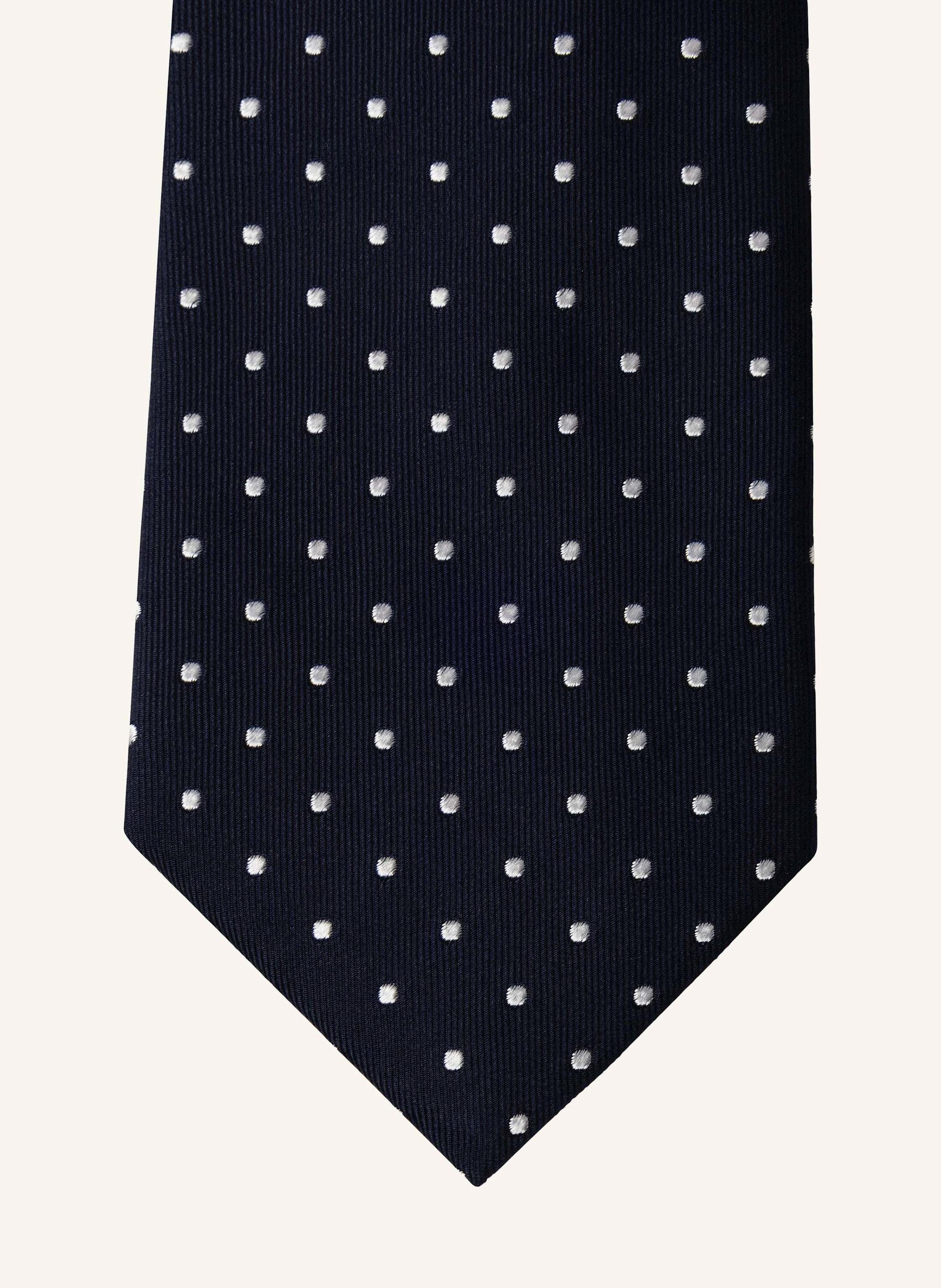 Thumbnail - Hackett London Krawatte Twill Mayfair Dot blau