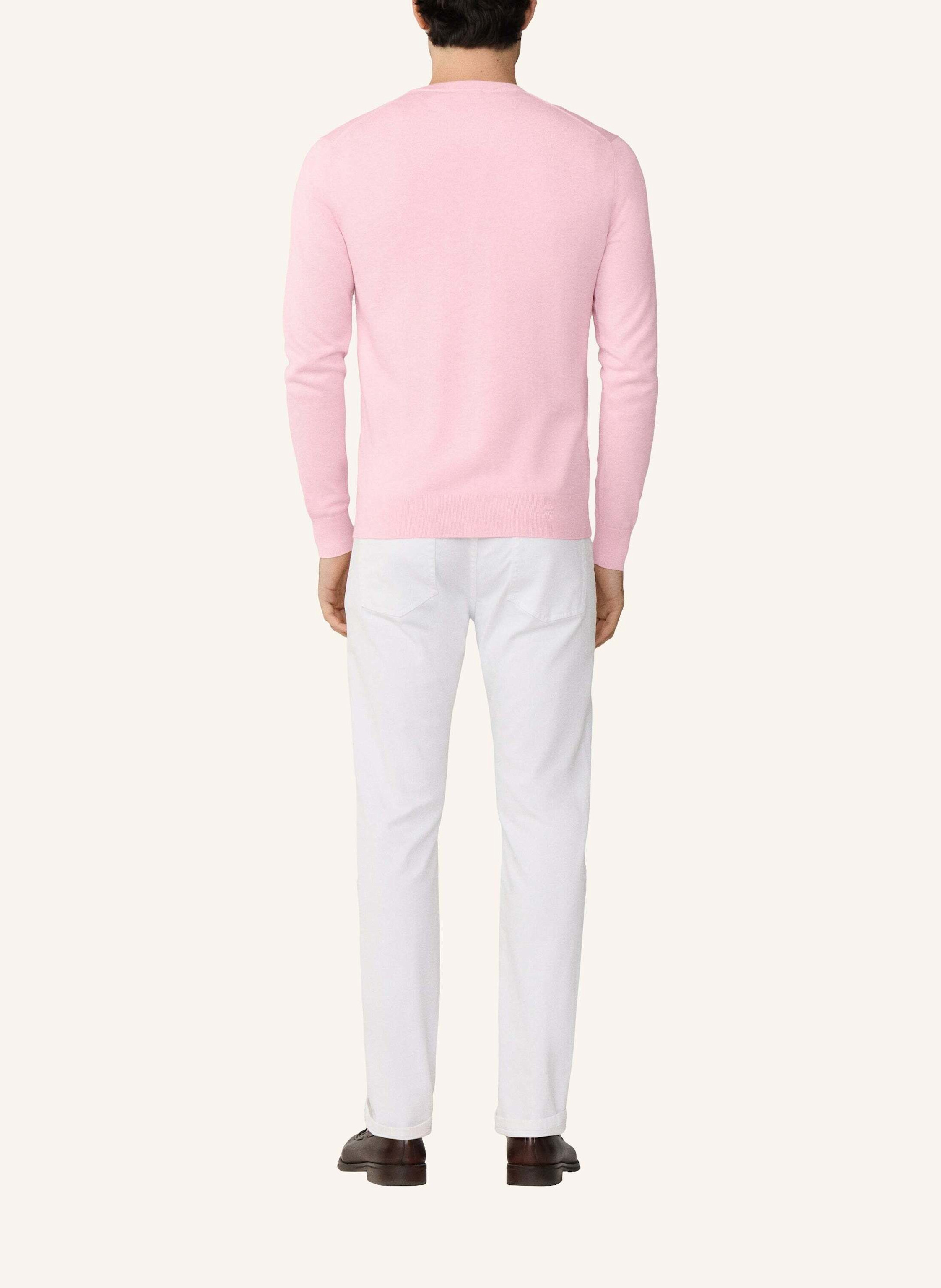 Thumbnail - Hackett London Pullover Cotton Silk Crew pink