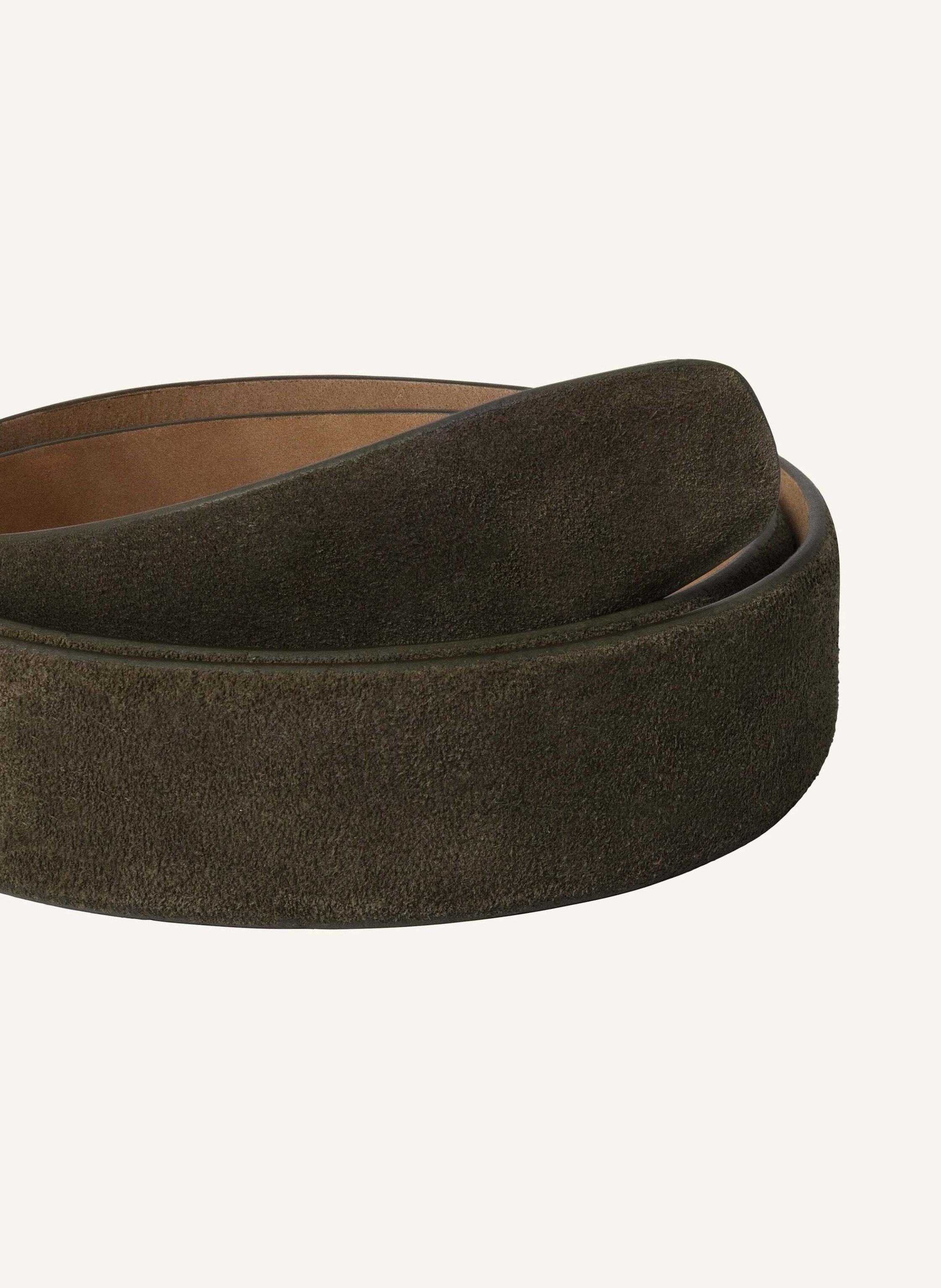 Thumbnail - Hackett London Gürtel Suede Feather Edge gruen