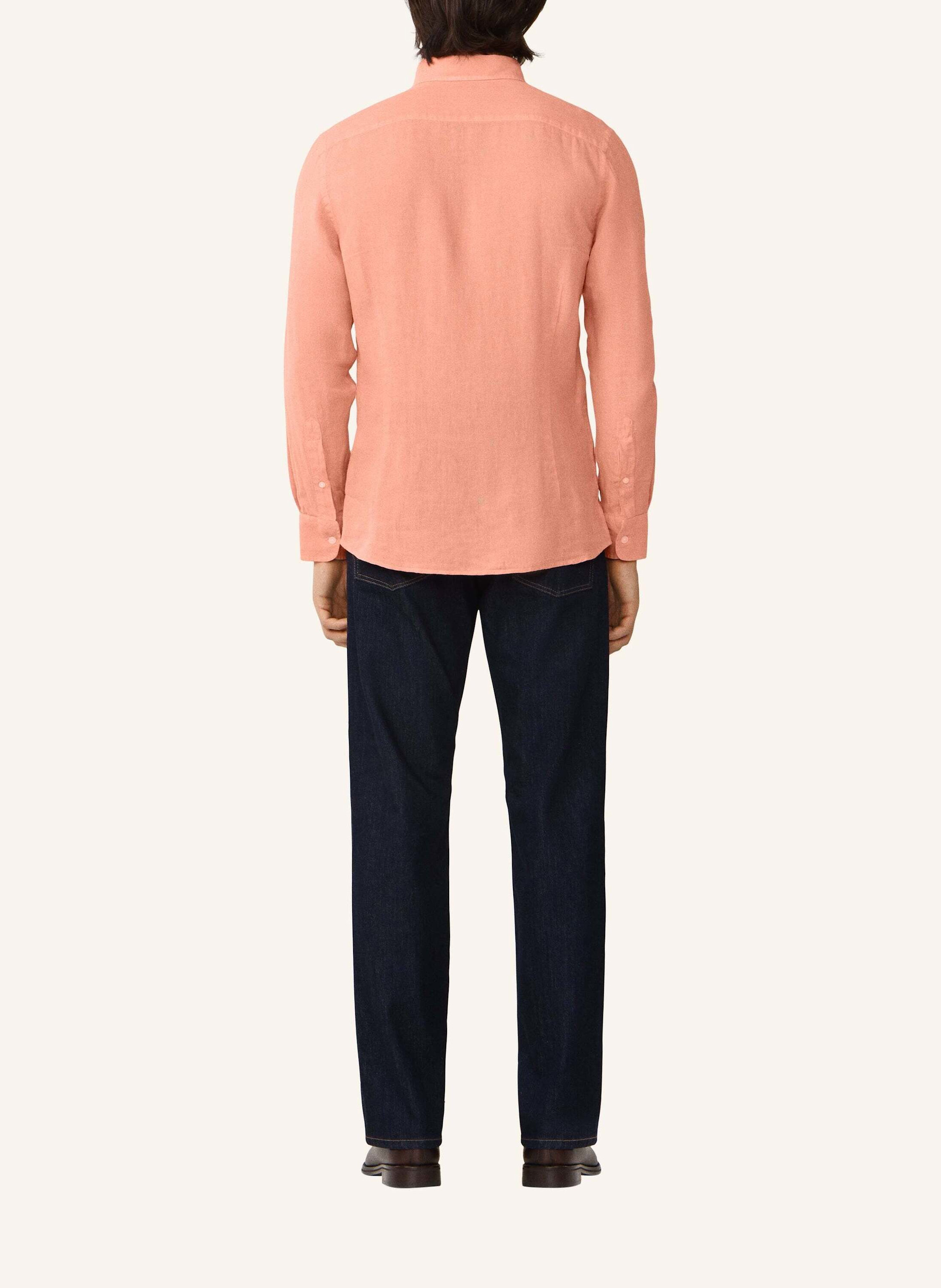 Thumbnail - Hackett London Freizeithemd Ess Gmd Linen Brpt orange