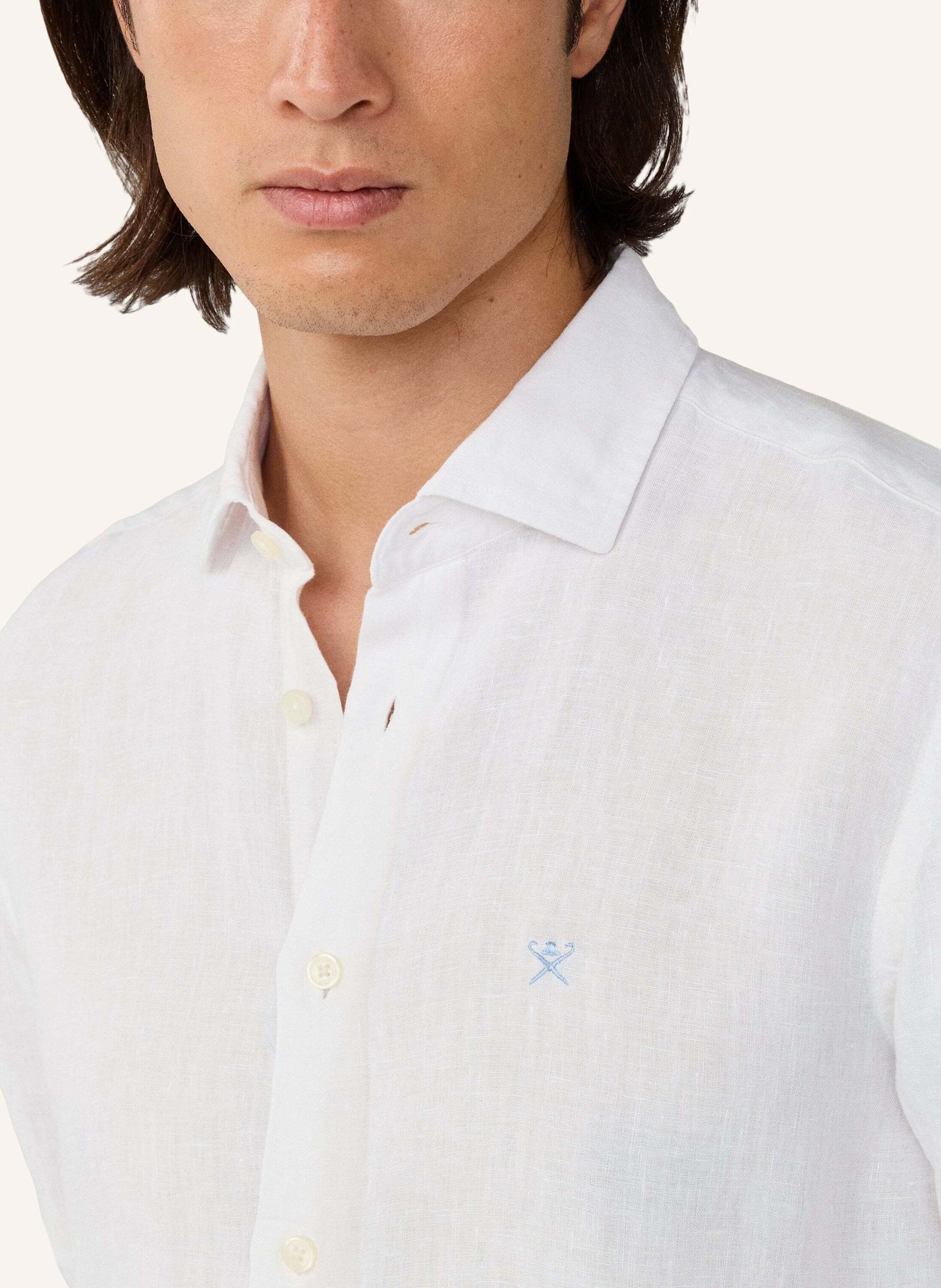 Thumbnail - Hackett London Freizeithemd Ess Gmd Linen Kent weiss