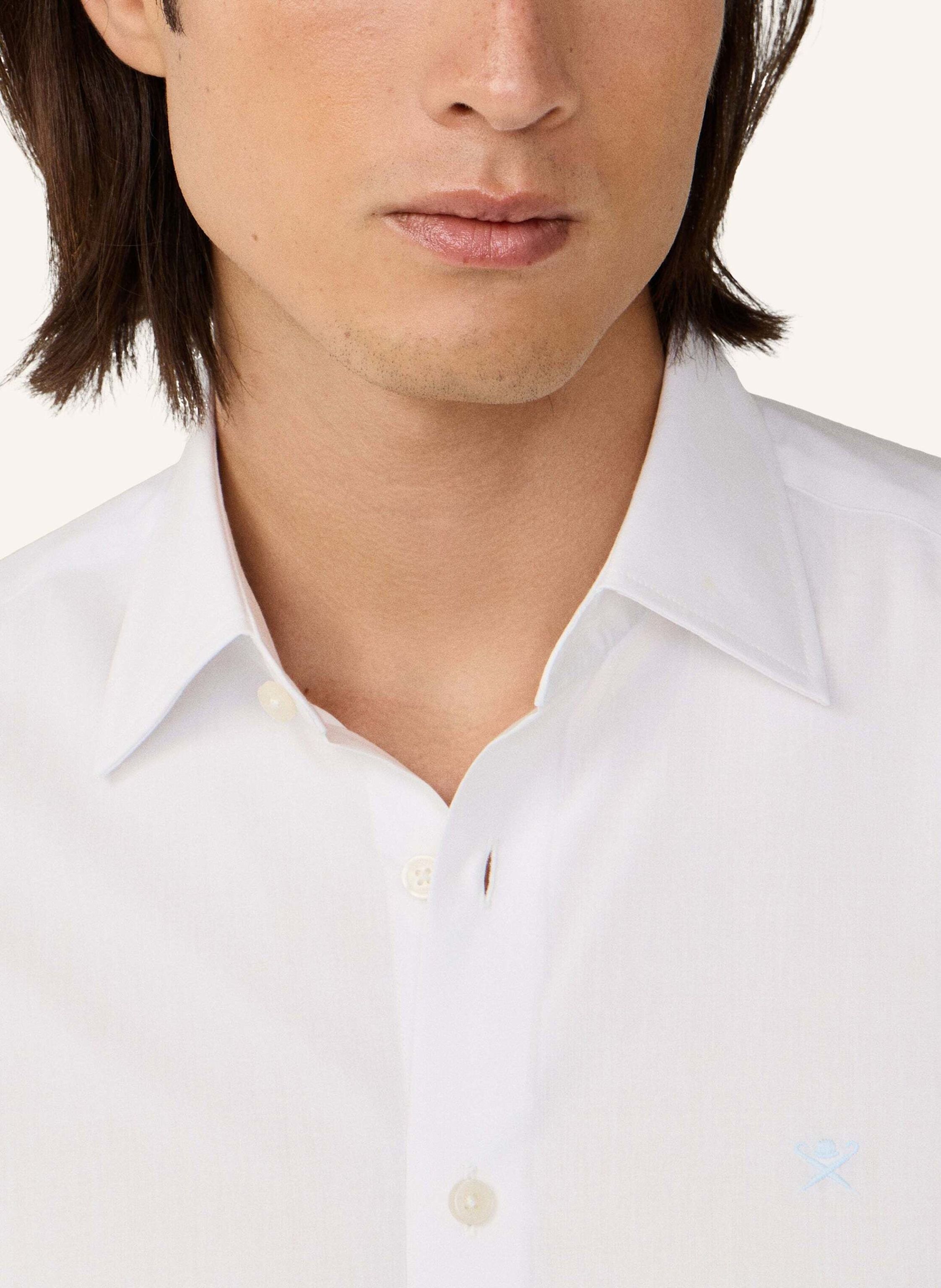 Thumbnail - Hackett London Freizeithemd Solid End On End weiss