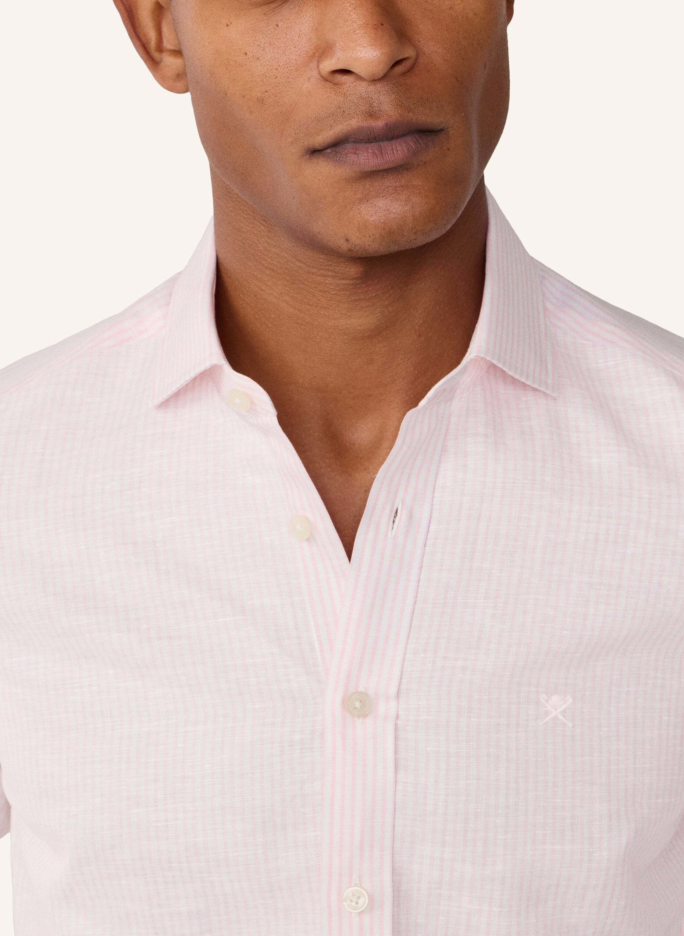 Thumbnail - Hackett London Freizeithemd Ess Linen Bengal pink
