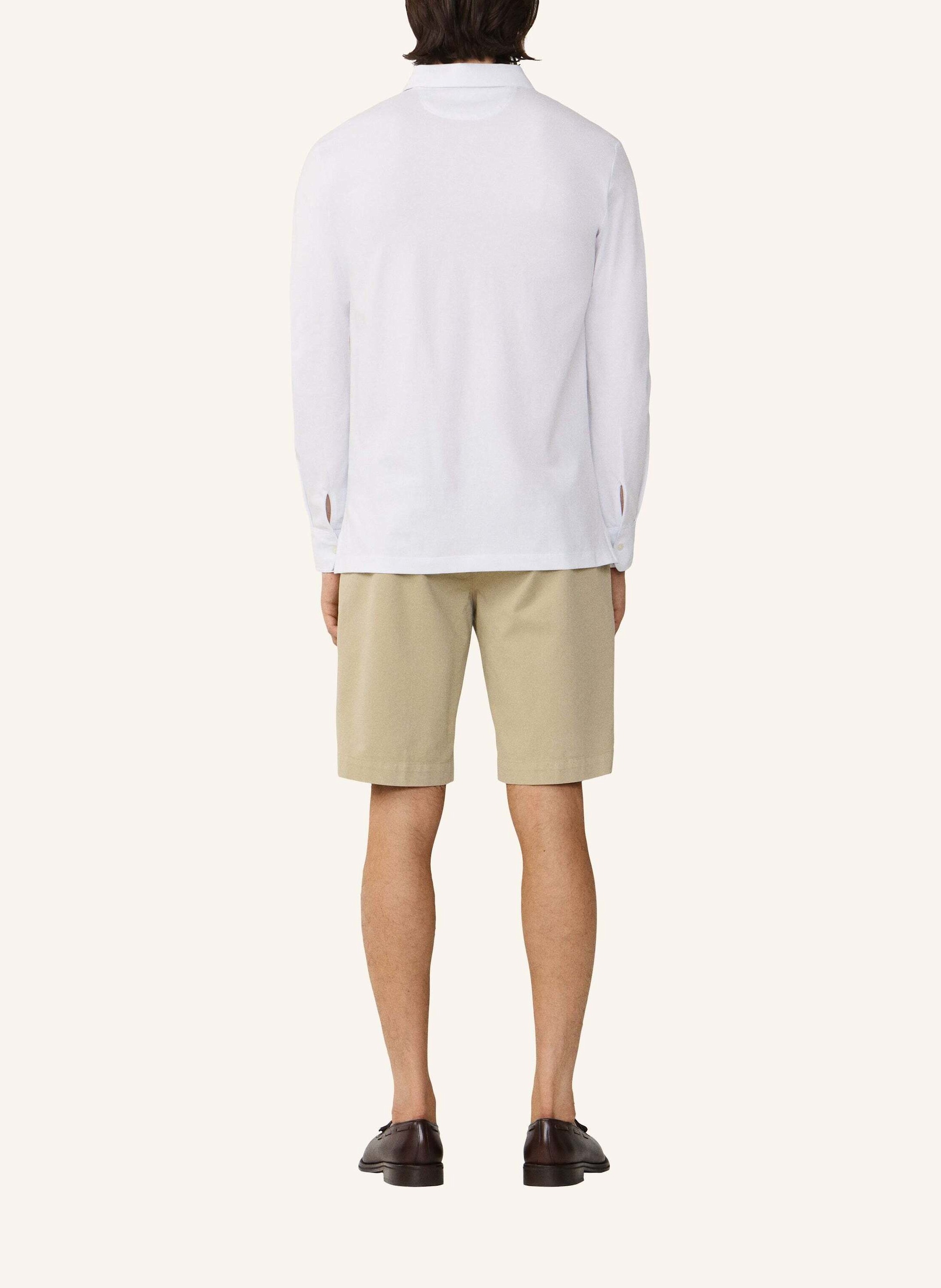 Thumbnail - Hackett London Poloshirt Multi Trim Jersey Ls weiss