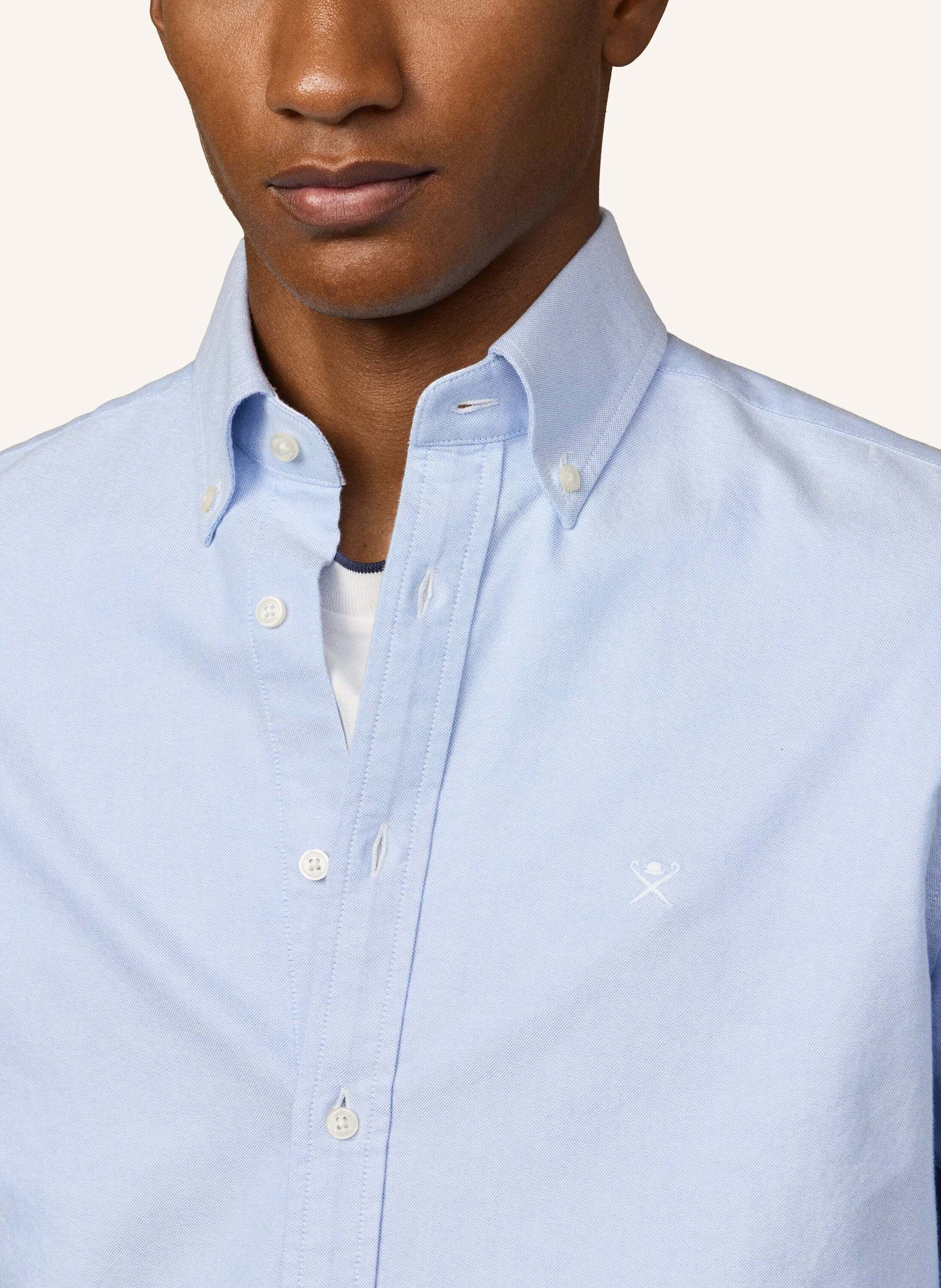 Thumbnail - Hackett London Freizeithemd Heritage Oxford blau