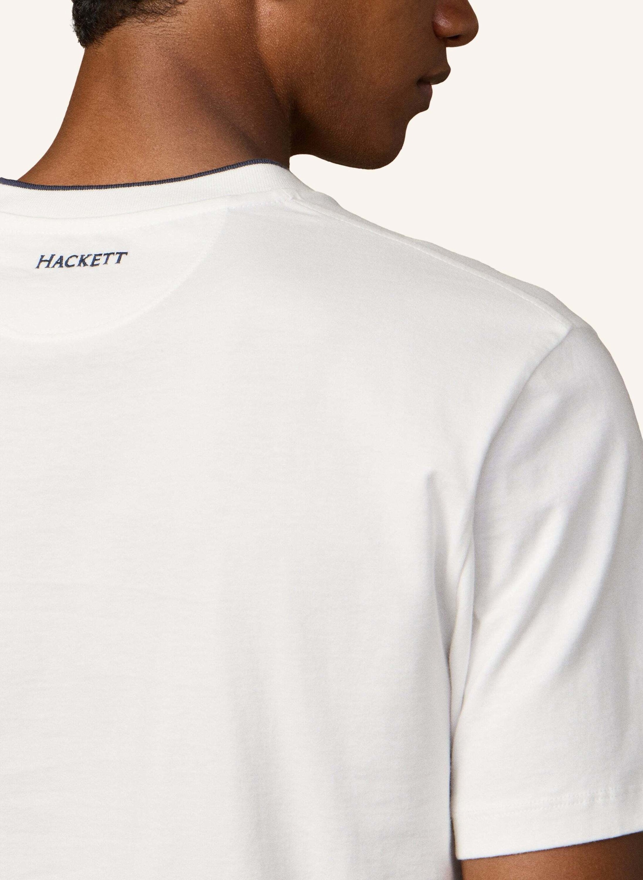 Thumbnail - Hackett London T-Shirt Heritage Nbr Tee weiss