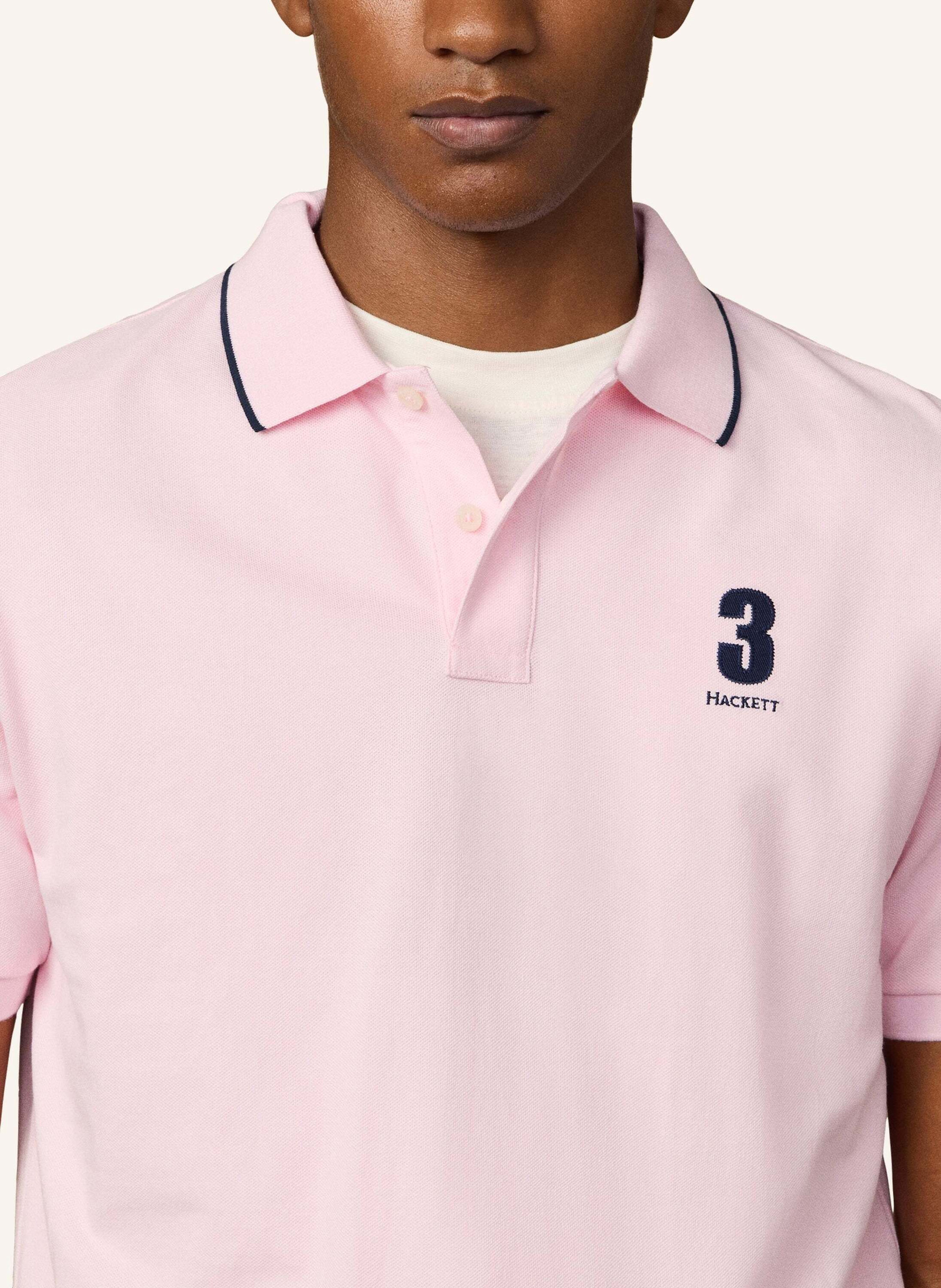 Thumbnail - Hackett London Poloshirt Heritage Nbr Polo rosa