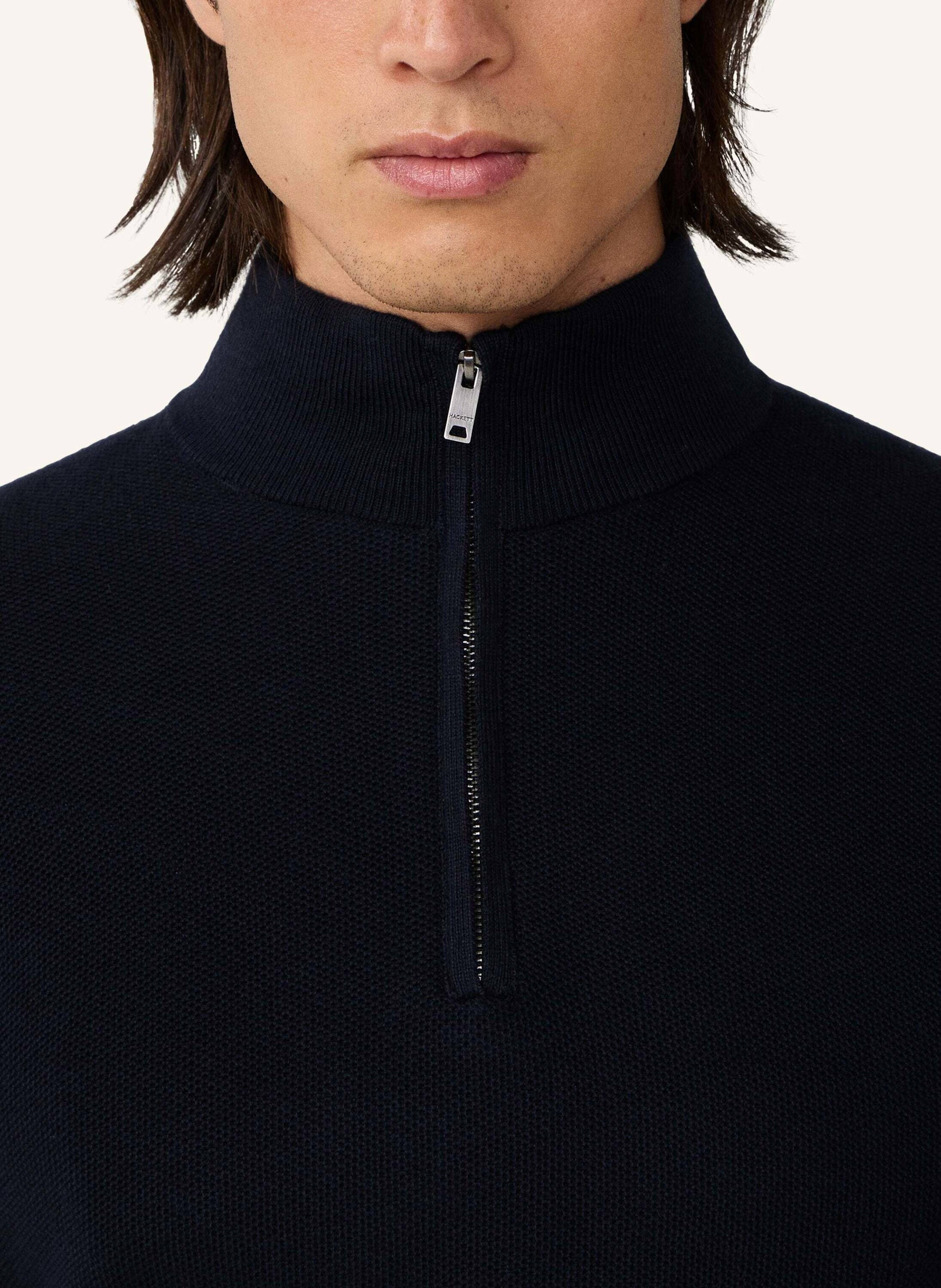 Thumbnail - Hackett London Pullover Honeycomb Hzip blau