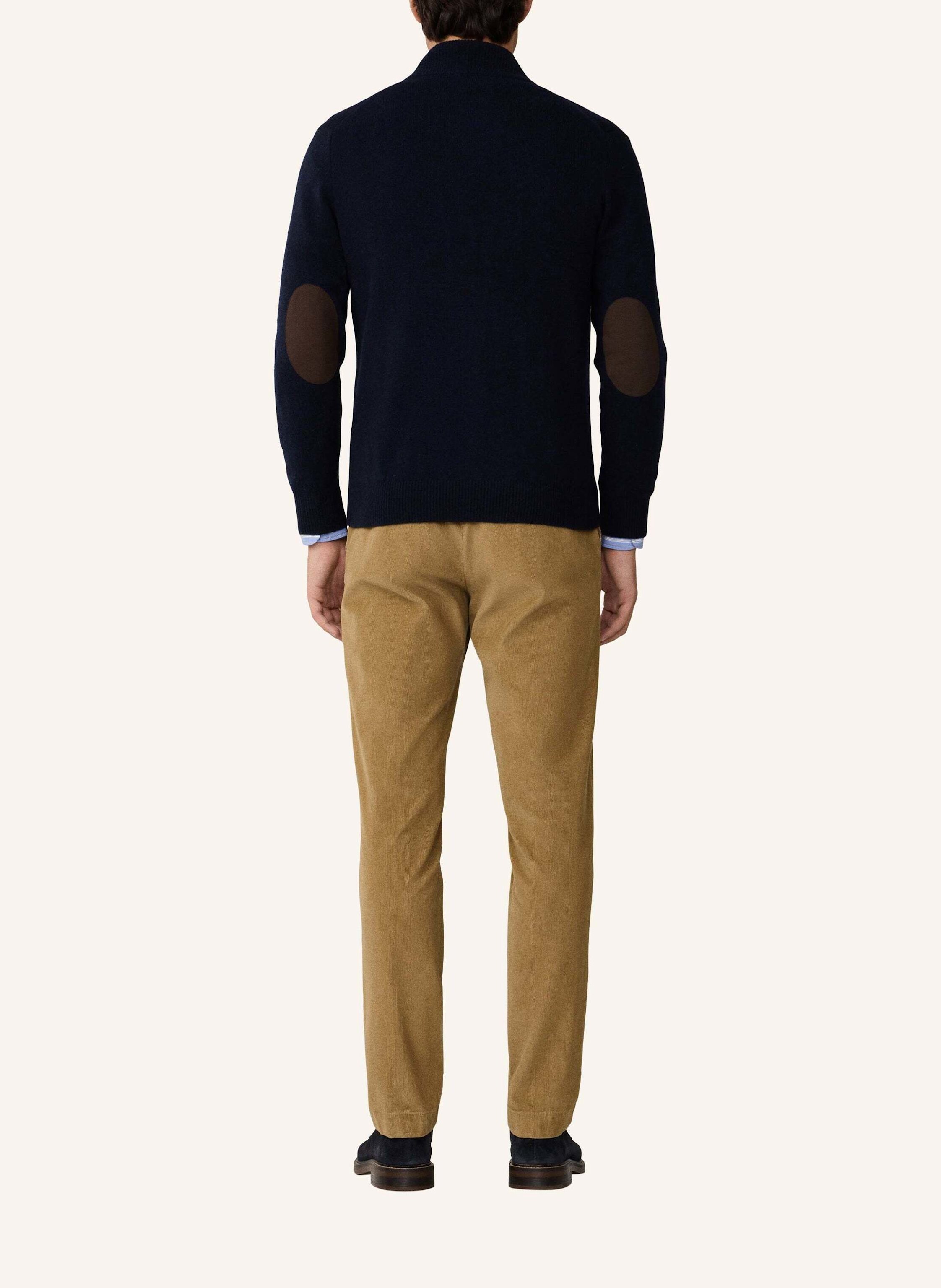 Thumbnail - Hackett London Strickjacken Cardigan Lambswool Fzip blau