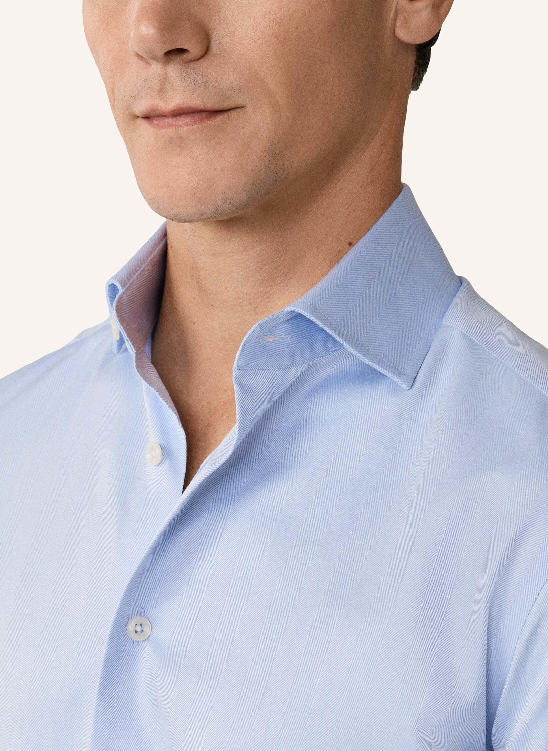 Thumbnail - Hackett London Freizeithemd Formal Hbone blau