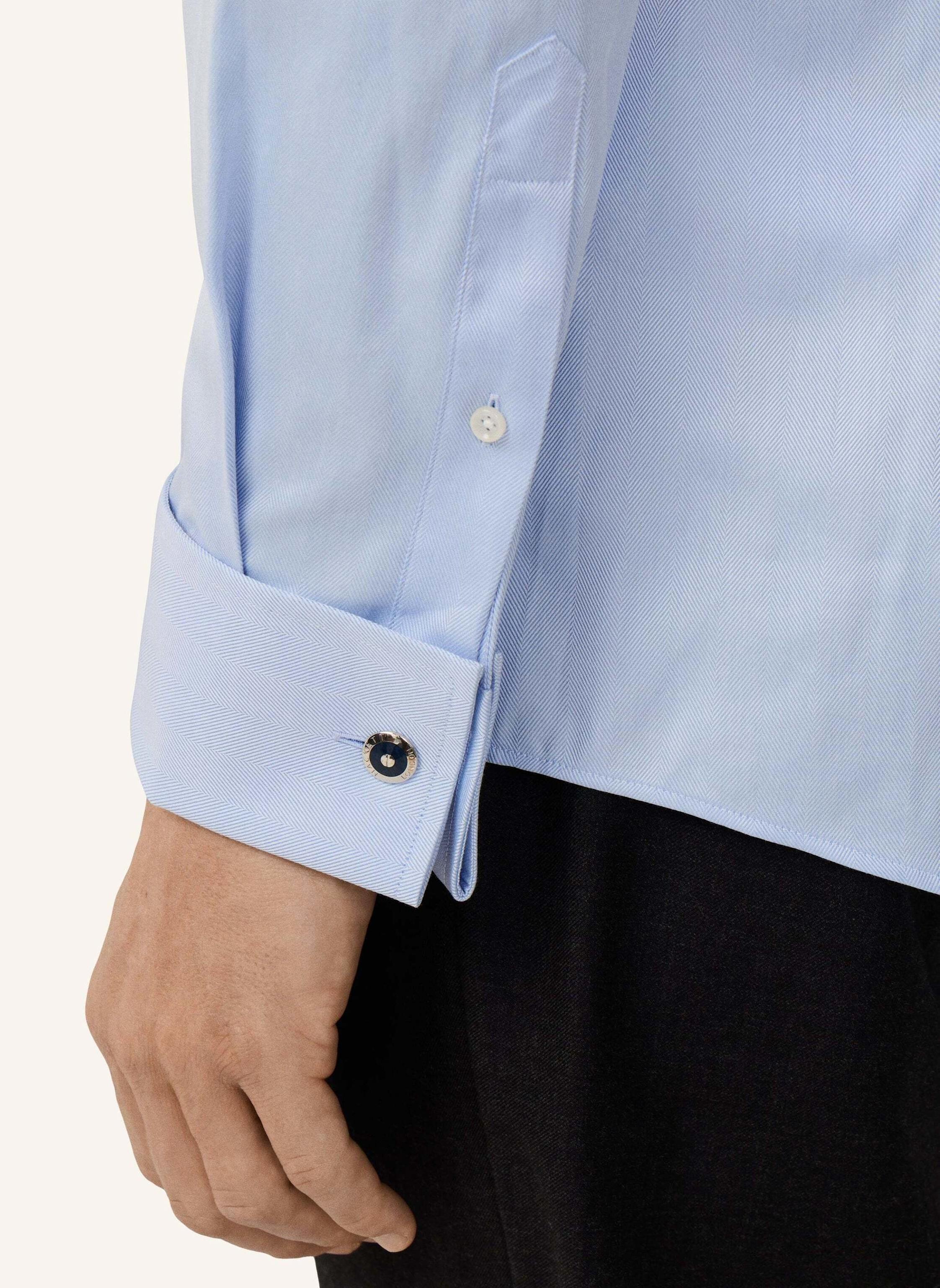 Thumbnail - Hackett London Freizeithemd Formal Hbone blau