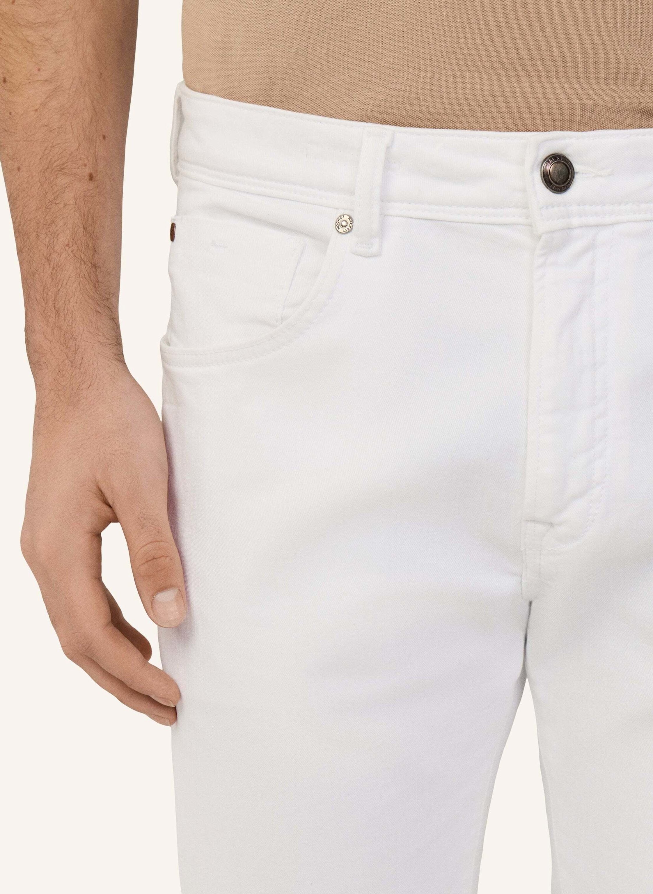 Thumbnail - Hackett London Jeans Overall White Denim weiss