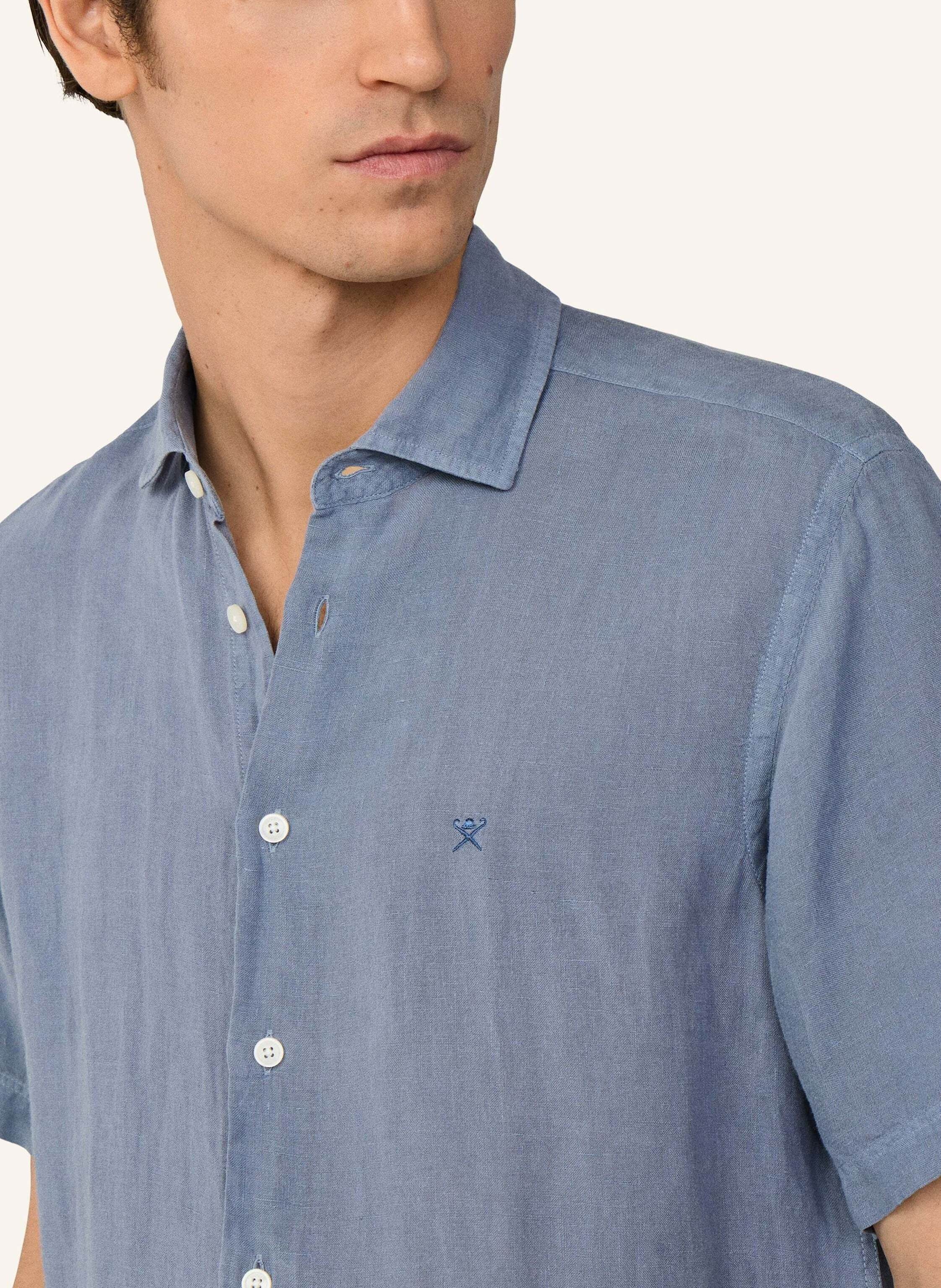 Thumbnail - Hackett London Freizeithemd Gmd Linen Ss blau