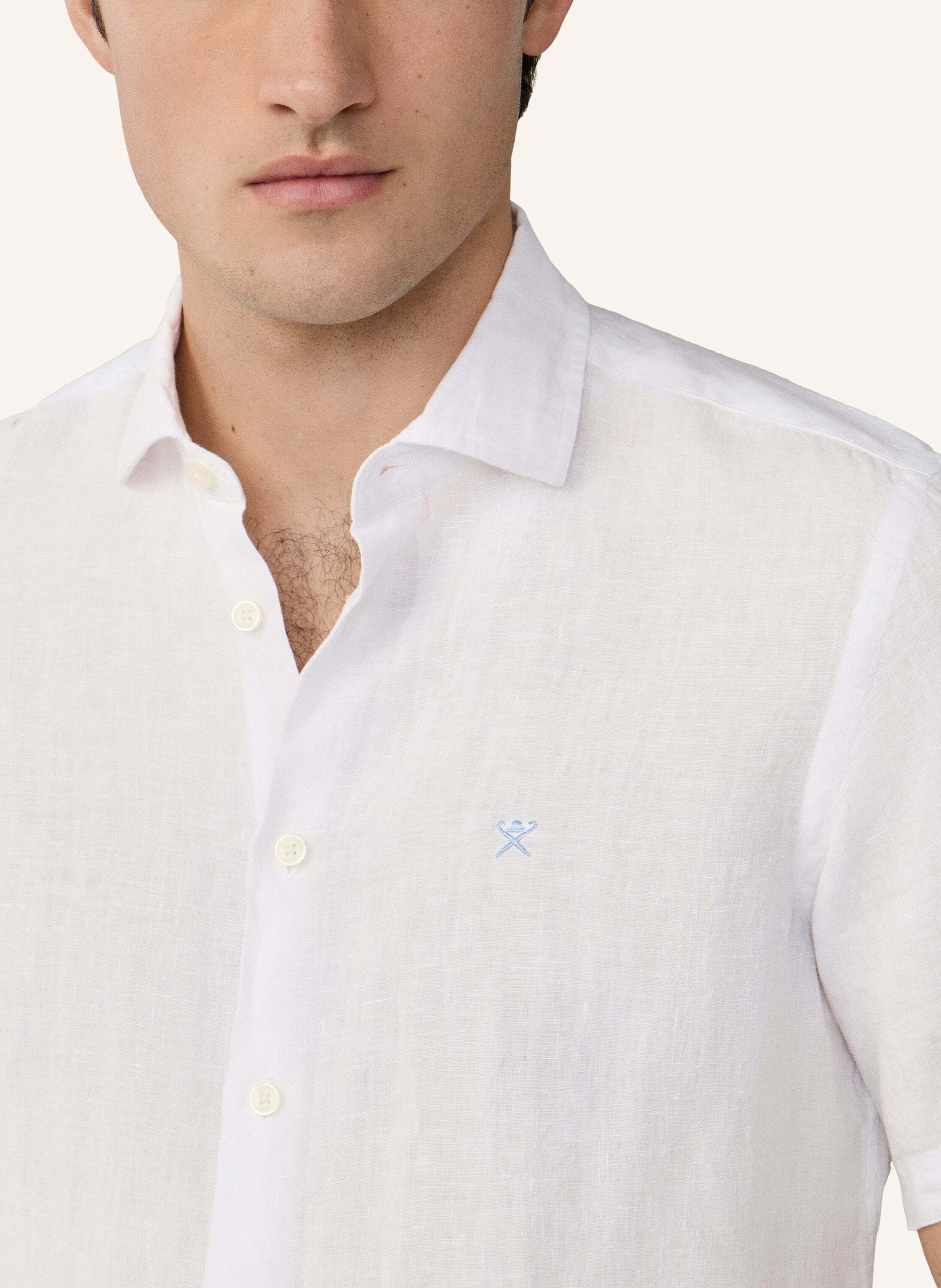 Thumbnail - Hackett London Freizeithemd Gmd Linen Ss weiss