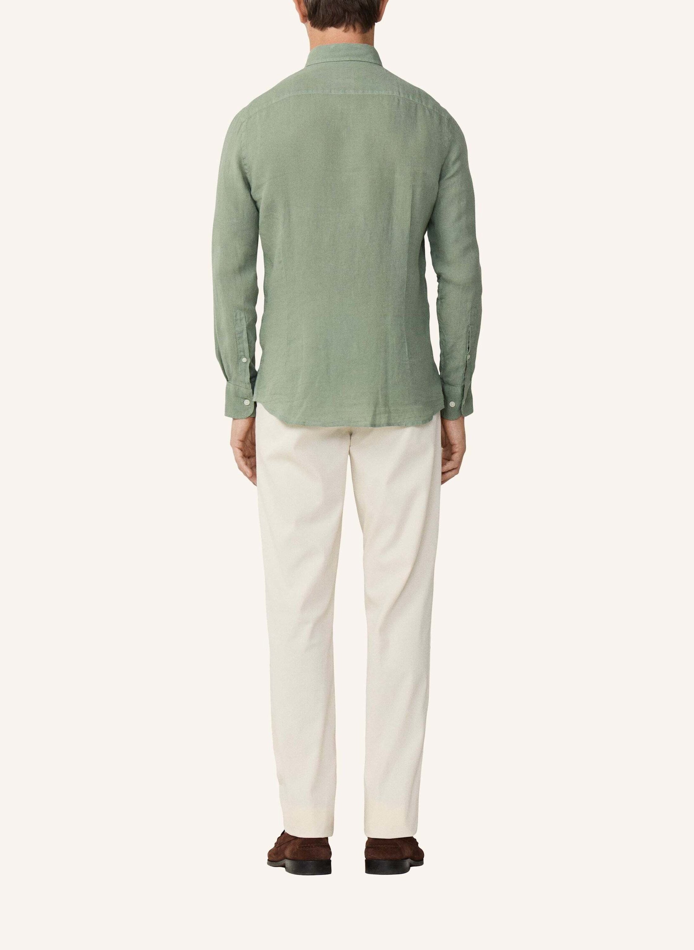 Thumbnail - Hackett London Freizeithemd Ess Gmd Linen Brpt gruen