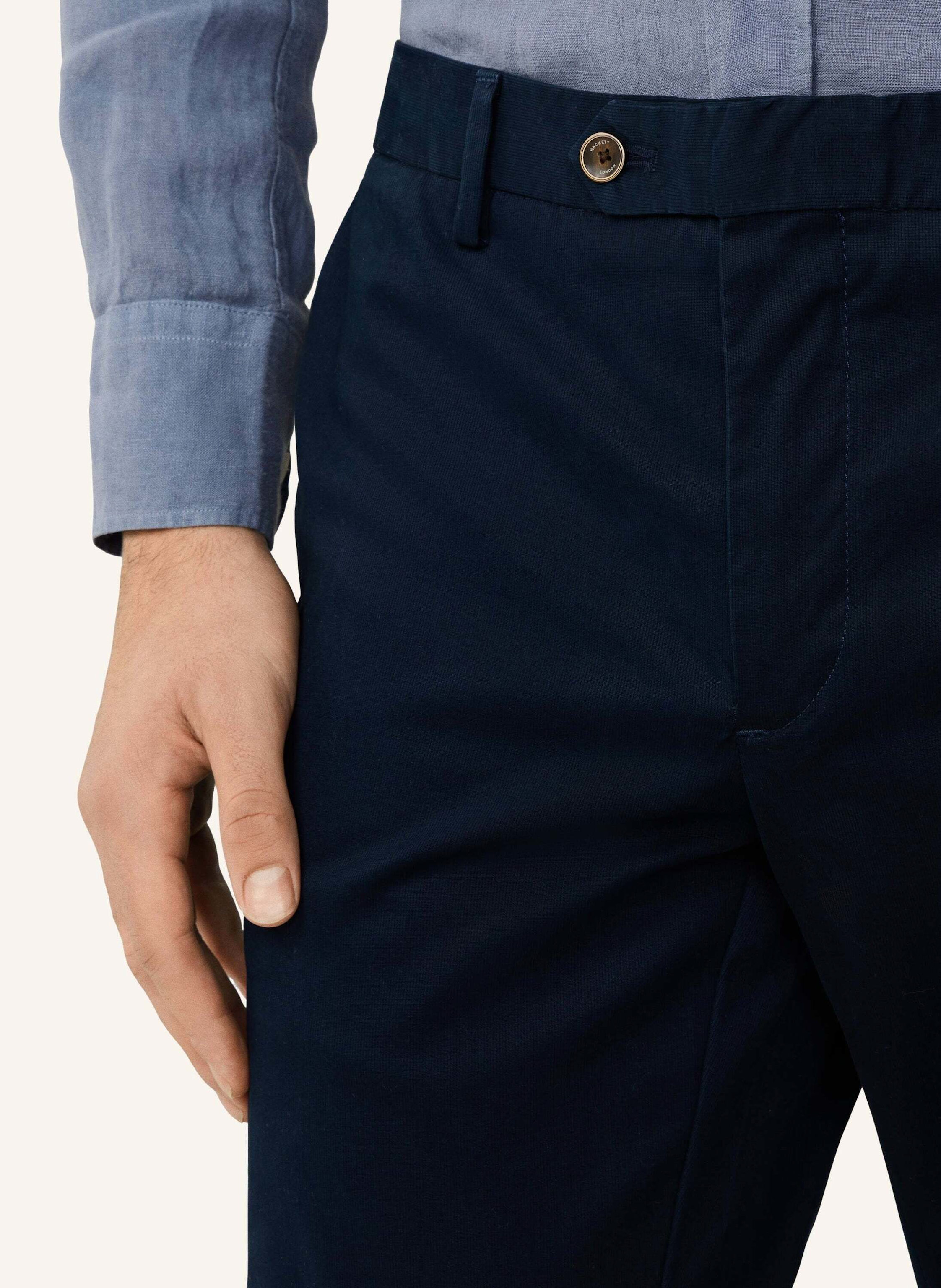 Thumbnail - Hackett London Chino Texture Chino blau
