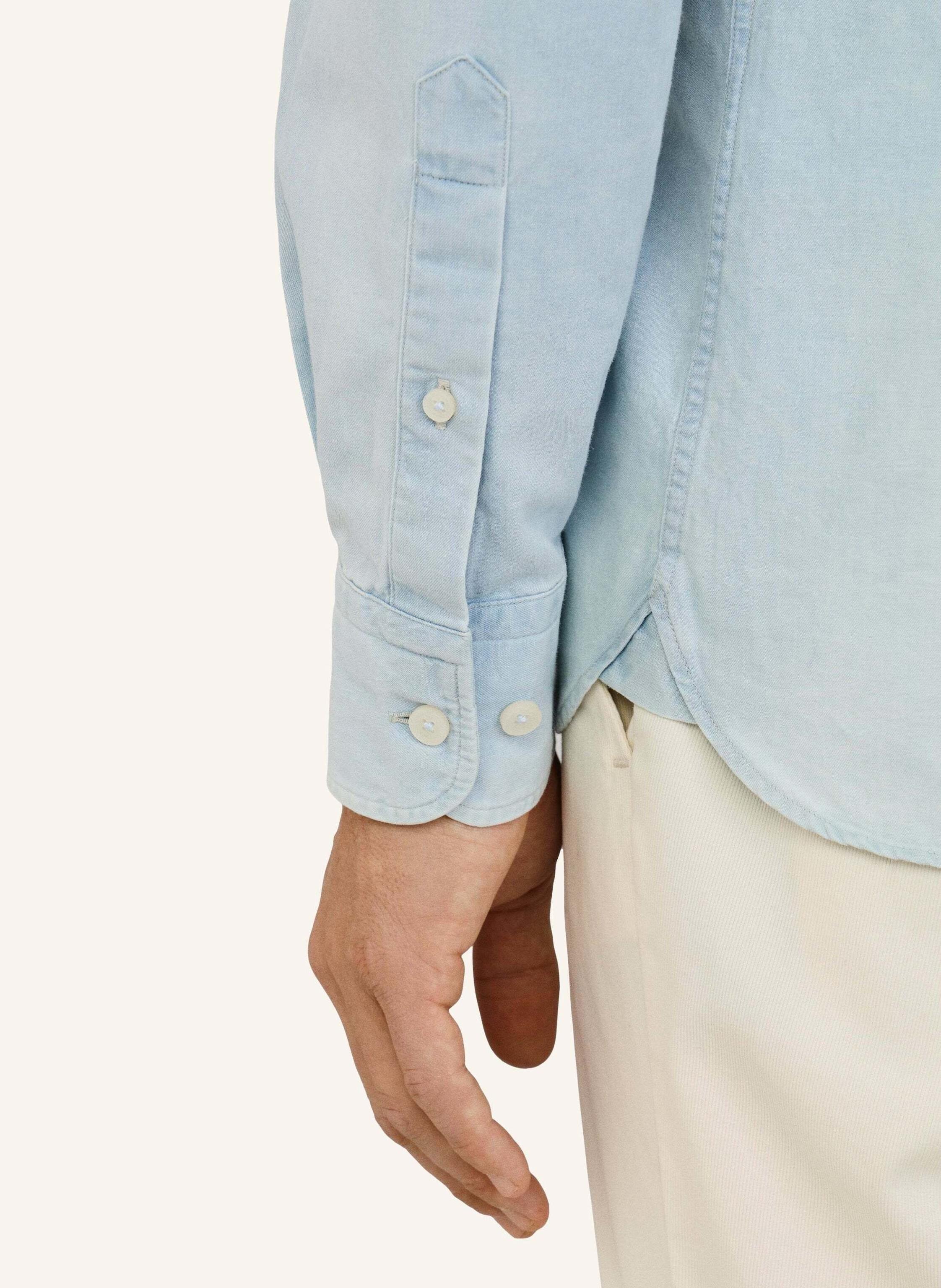 Thumbnail - Hackett London Freizeithemd Light Wash Denim blau