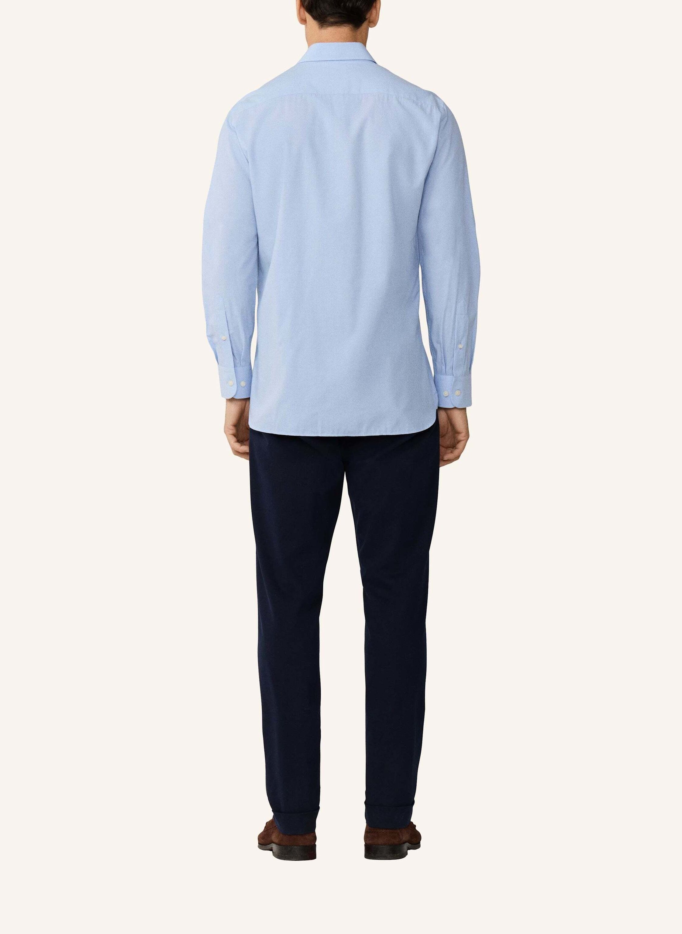 Thumbnail - Hackett London Freizeithemd Solid End On End blau