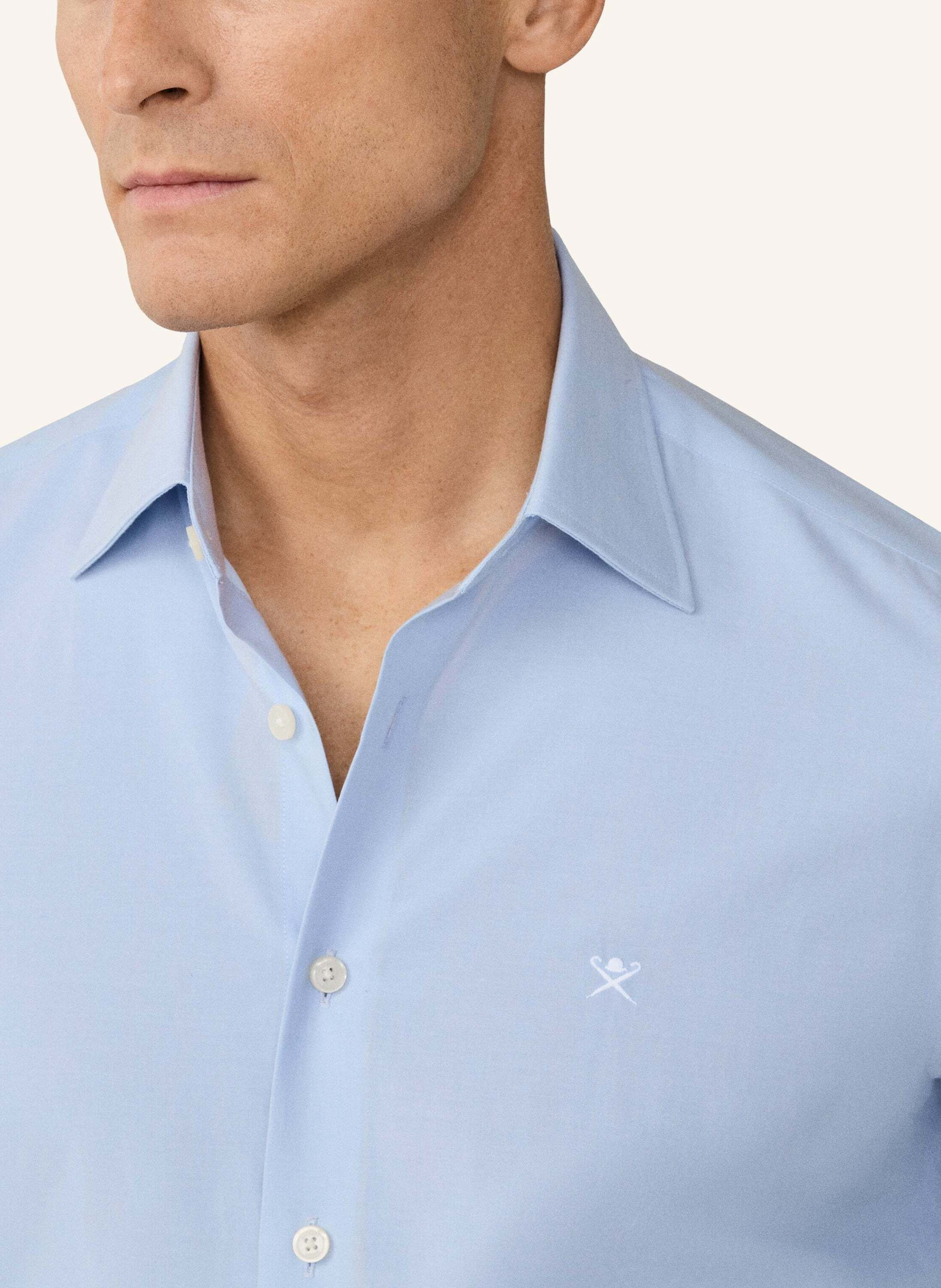 Thumbnail - Hackett London Freizeithemd Solid End On End blau