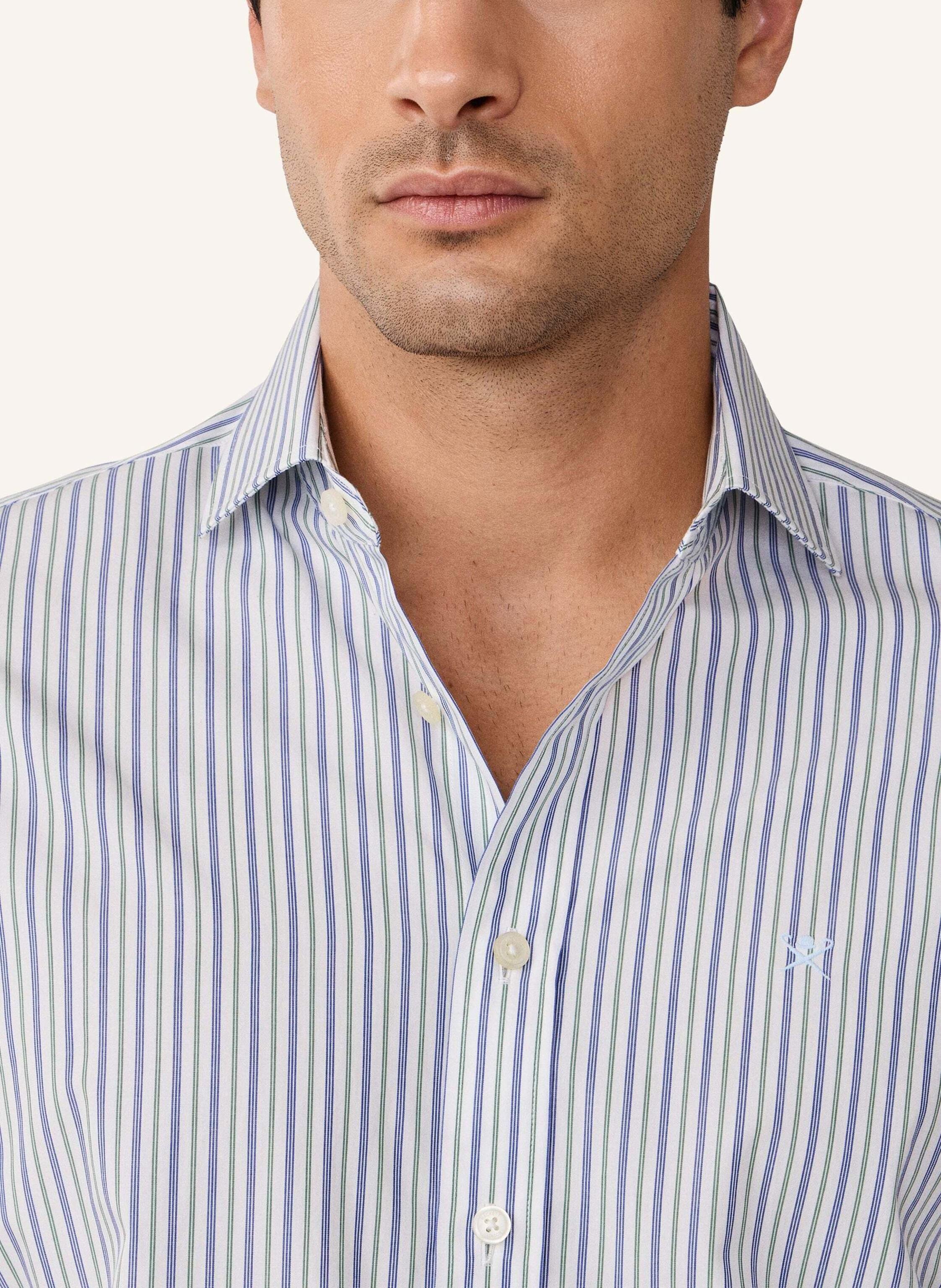 Thumbnail - Hackett London Freizeithemd Regimental Stripe gruen