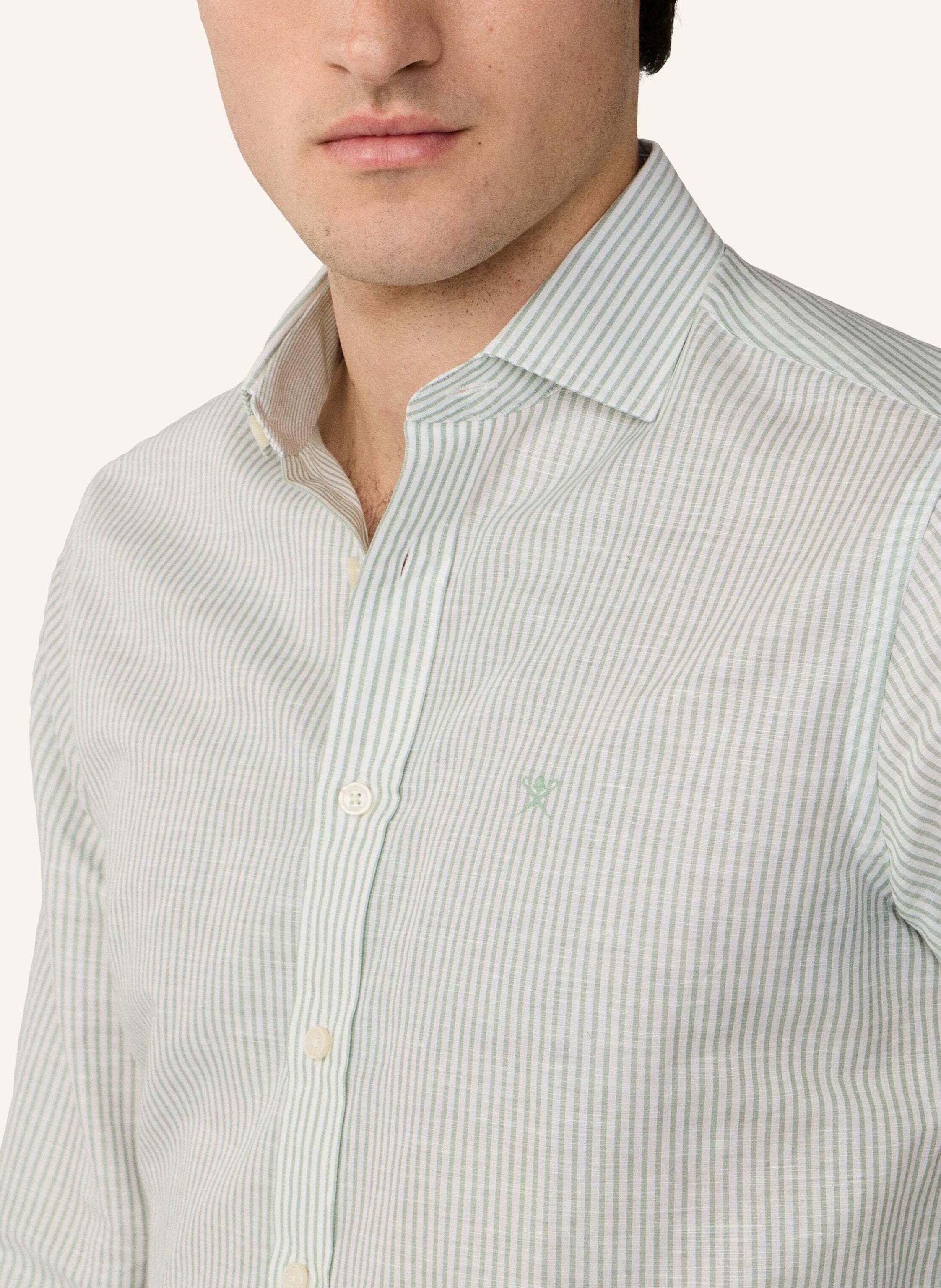 Thumbnail - Hackett London Freizeithemd Ess Linen Bengal gruen