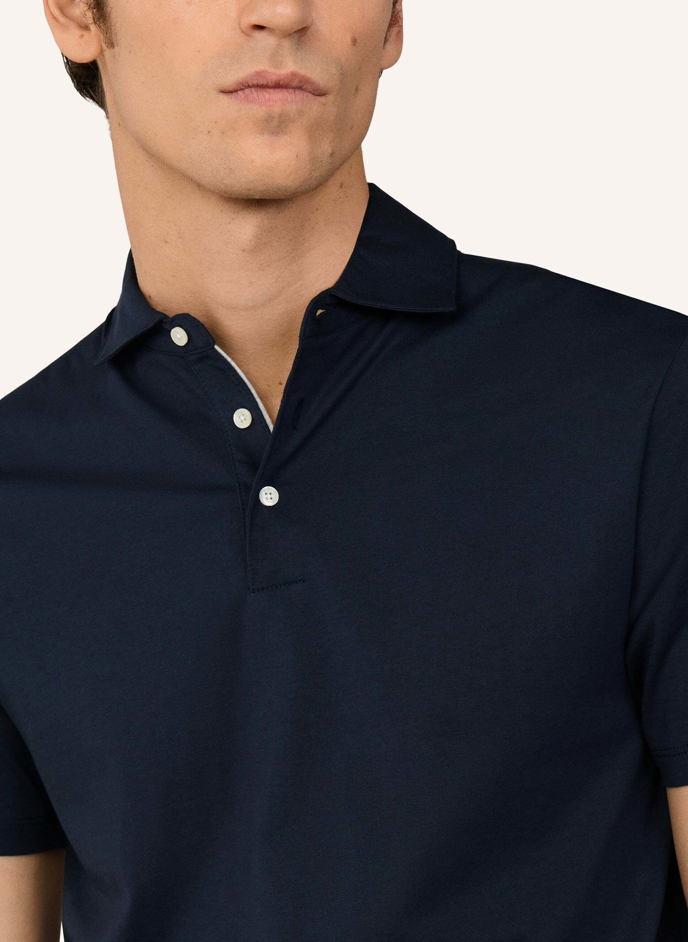 Thumbnail - Hackett London Poloshirt Pima Cotton Polo blau