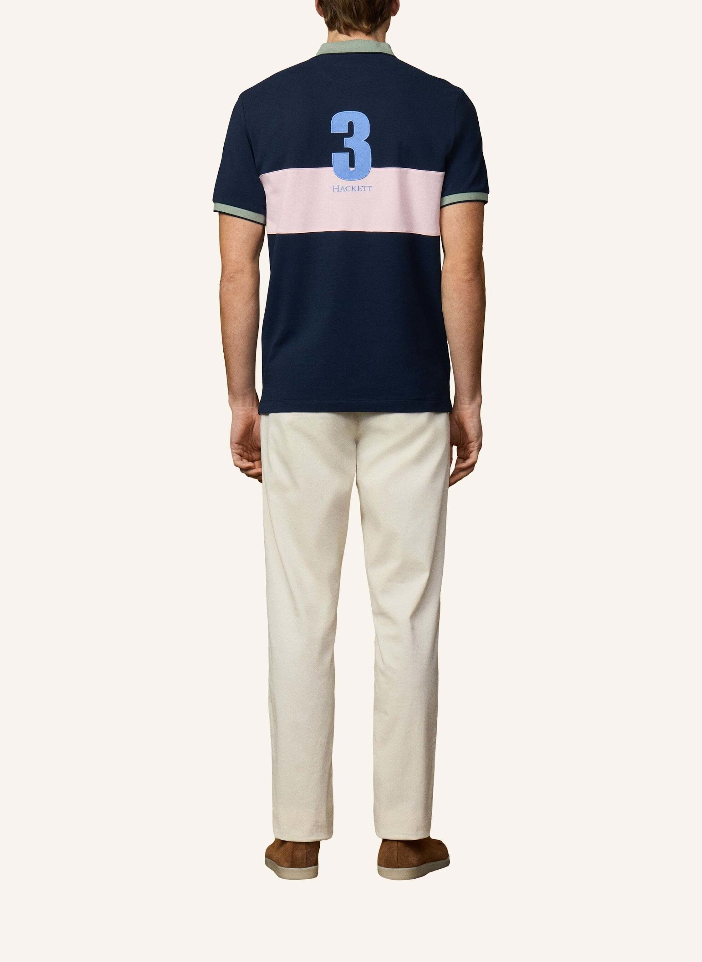 Thumbnail - Hackett London Poloshirt Heritage Nbr Bk Panel gruen