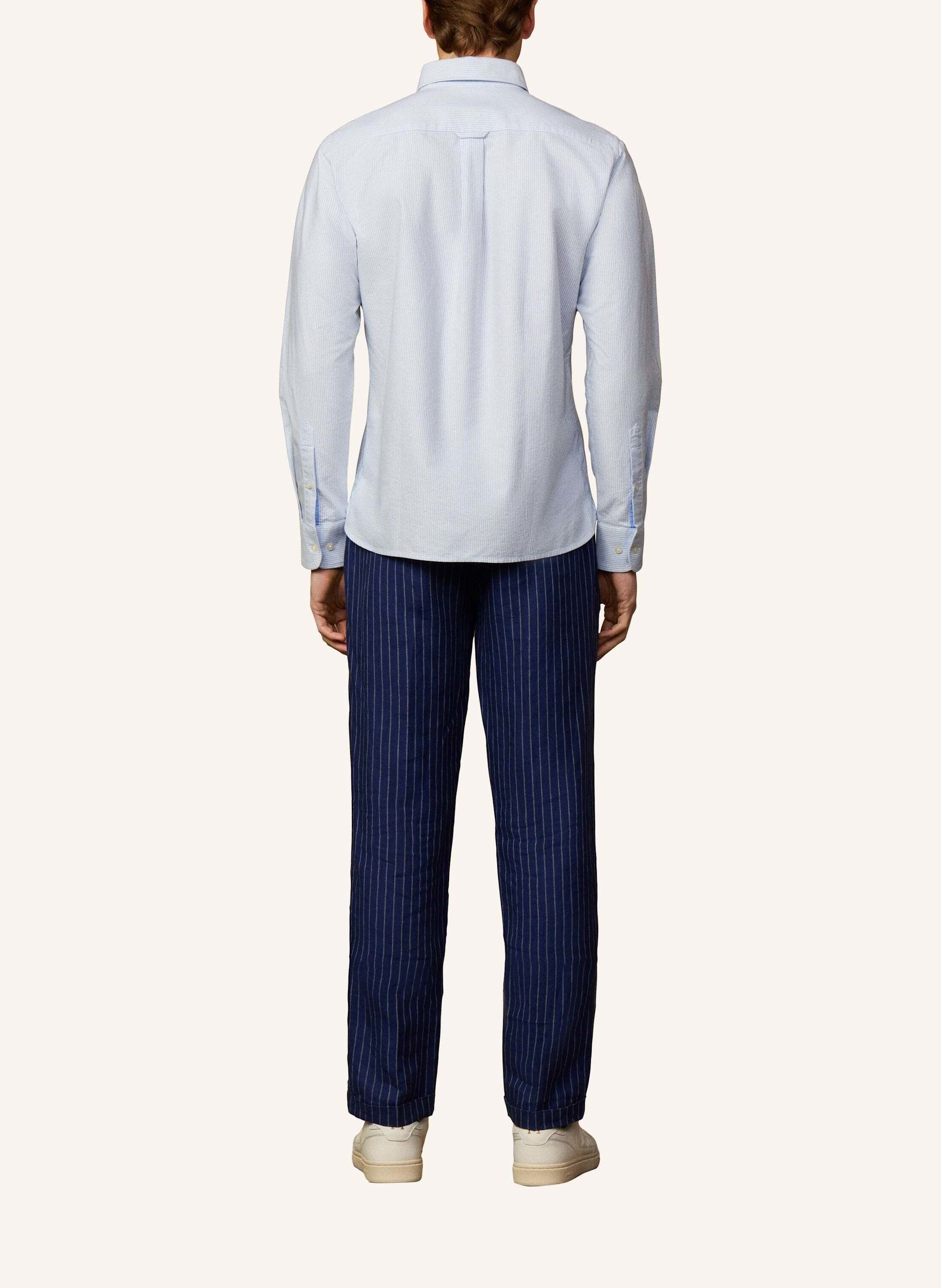 Thumbnail - Hackett London Freizeithemd Heritage Tick Ox Str blau