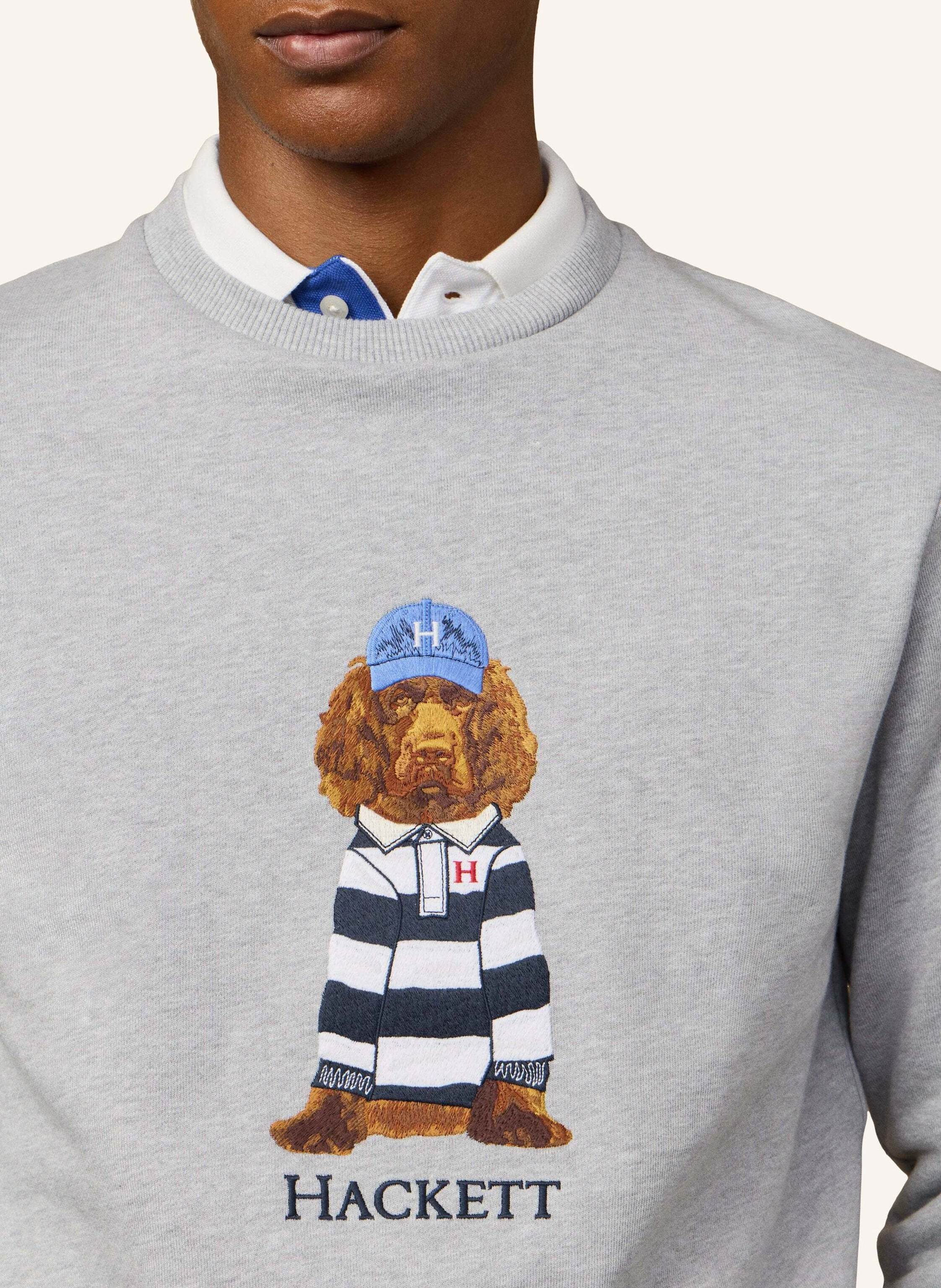 Thumbnail - Hackett London Sweatshirt Heritage Harry Crew grau