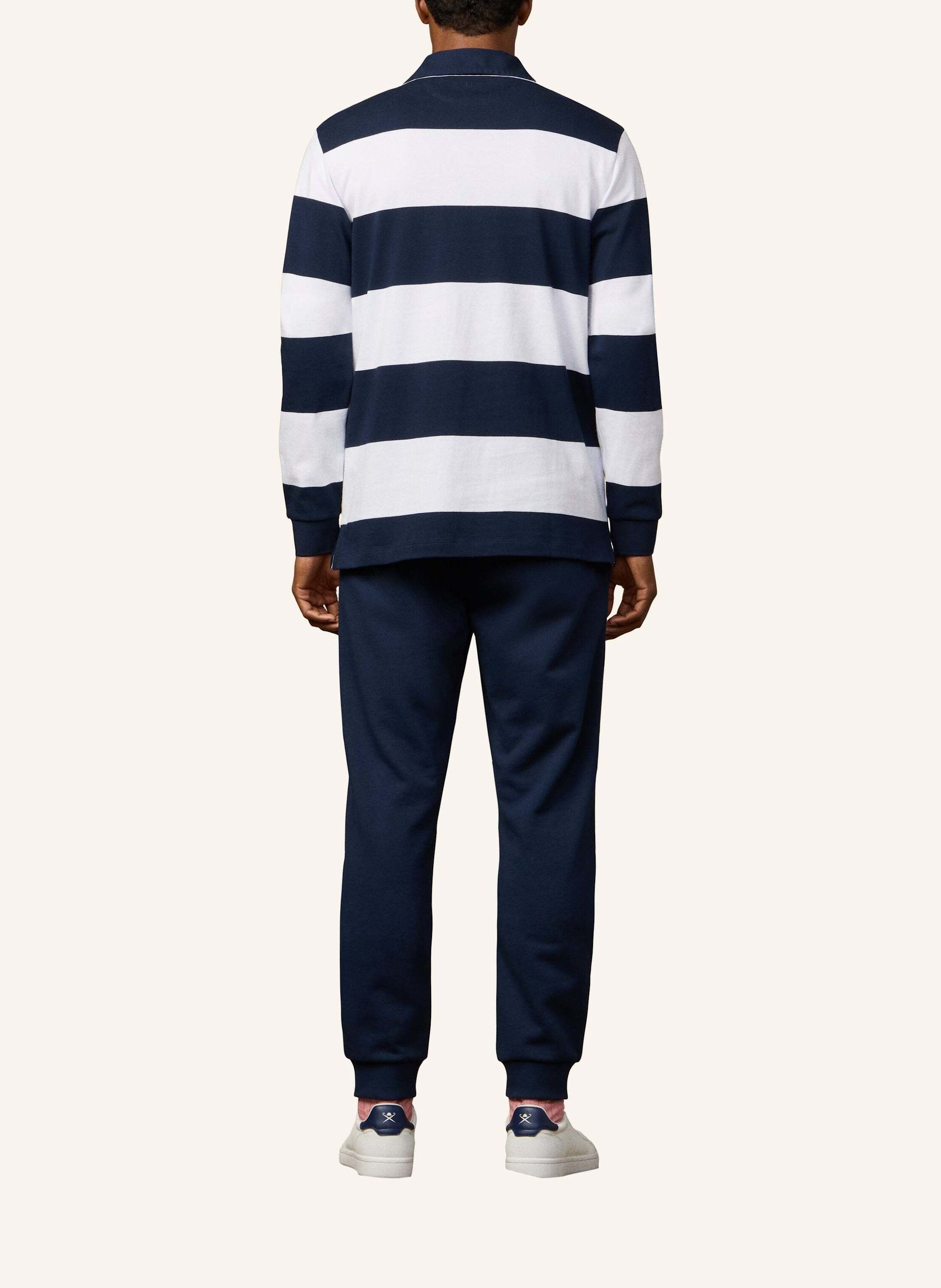 Thumbnail - Hackett London Poloshirt Heritage Lrc Str Rb Ls weiss