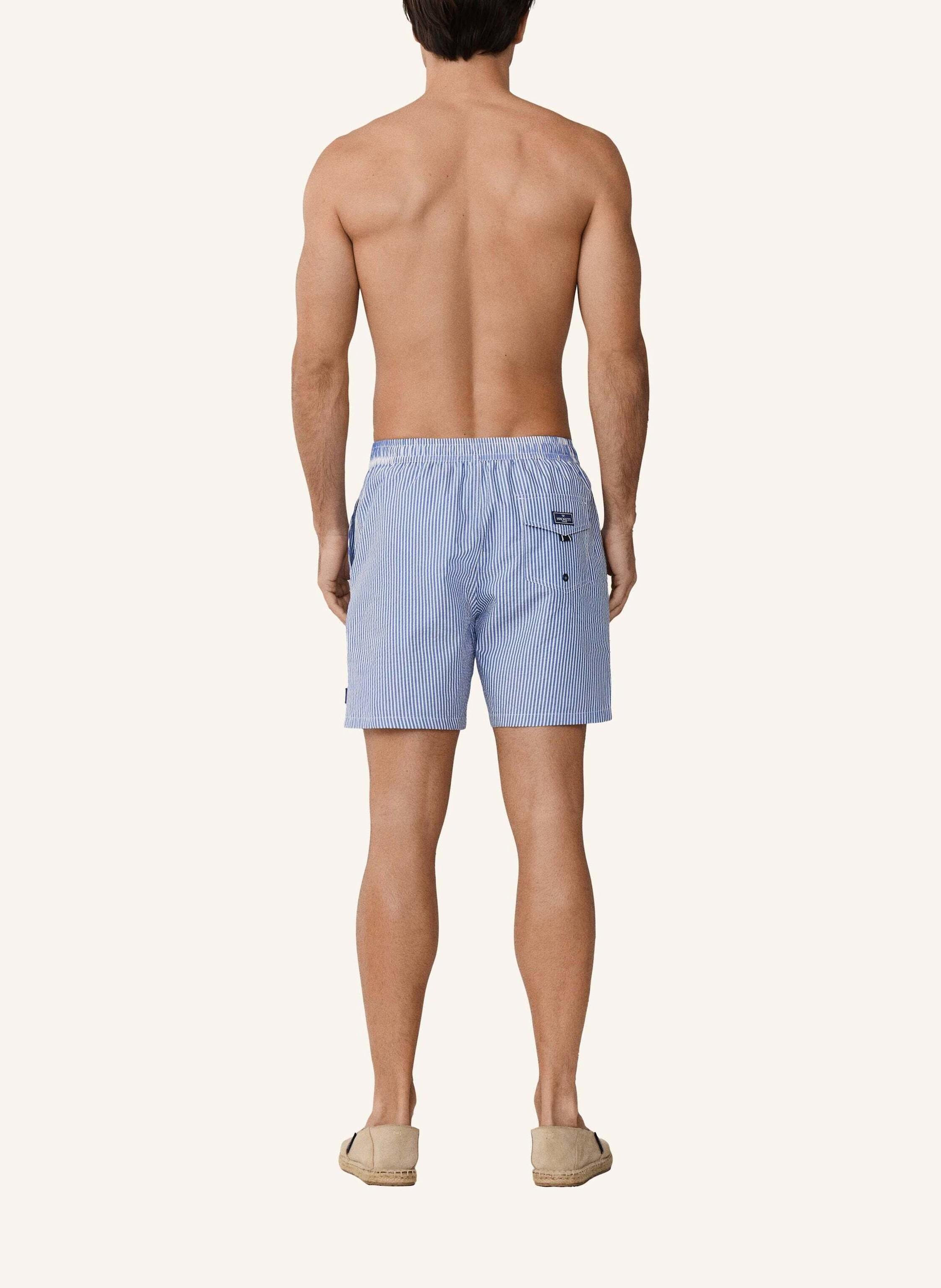 Thumbnail - Hackett London Badeshorts Seersucker Elasticated blau