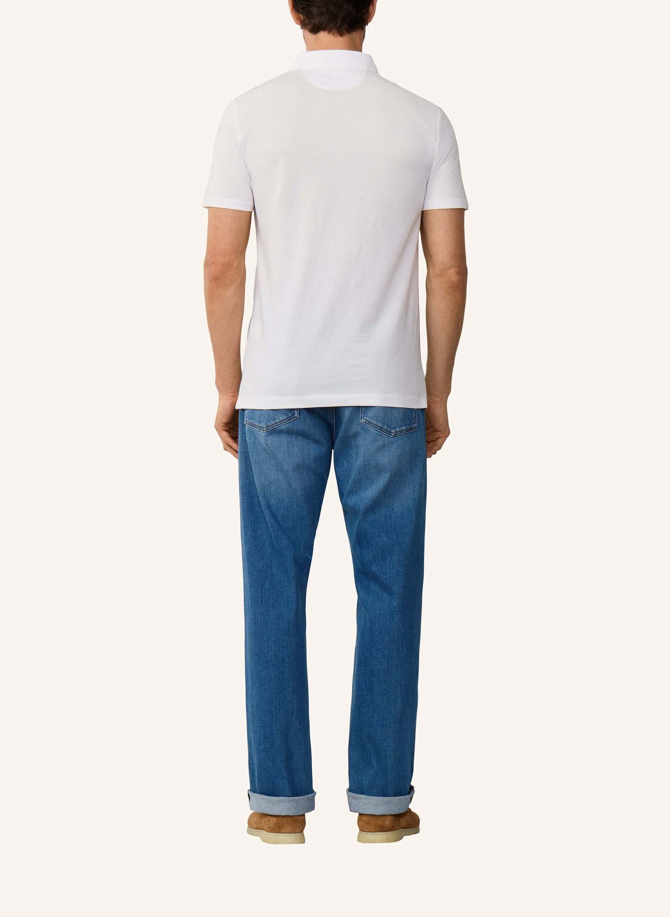 Thumbnail - Hackett London Poloshirt Oxford Pique Polo Ss weiss