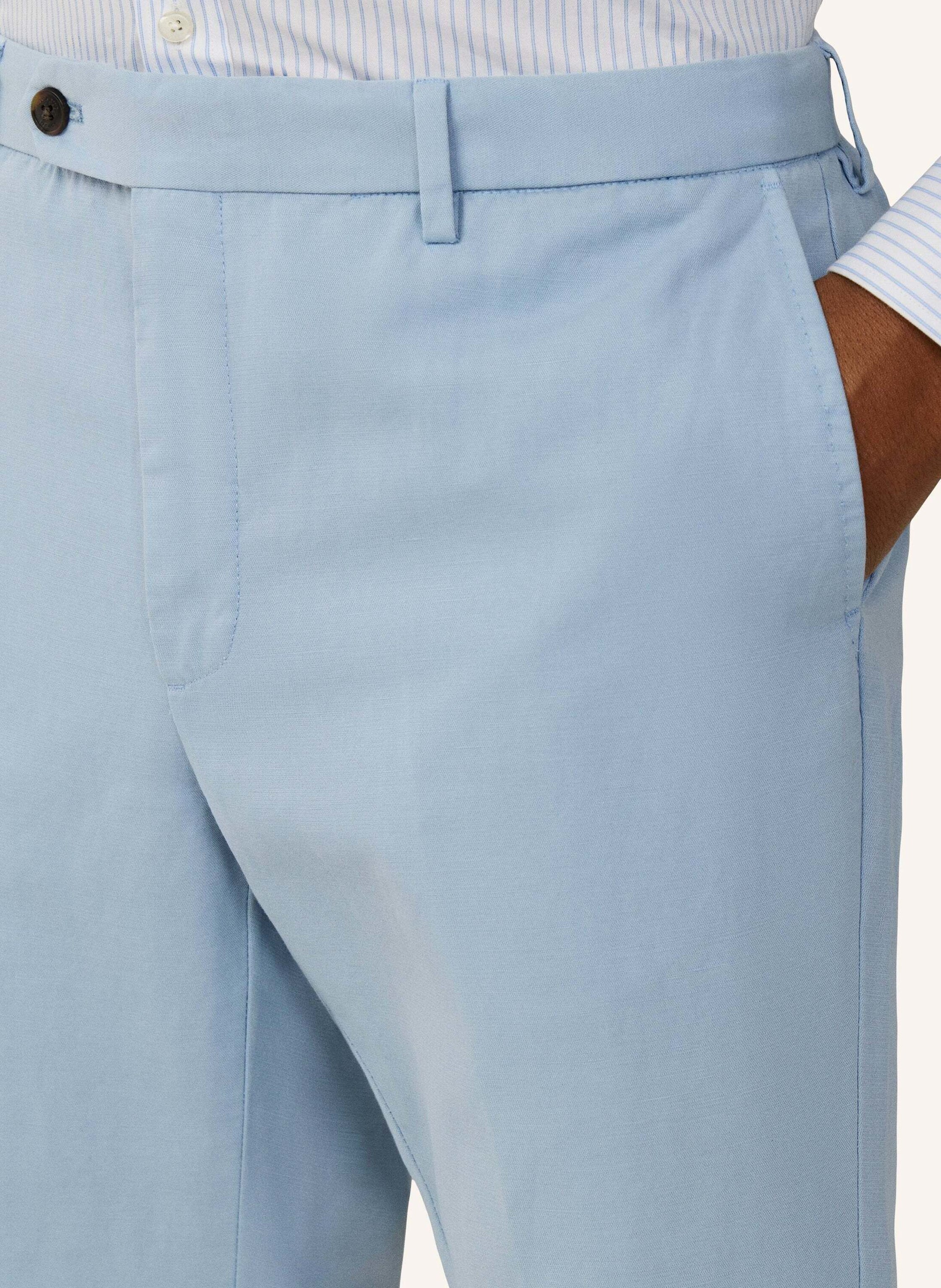 Thumbnail - Hackett London Chino Cotton Linen Chino blau