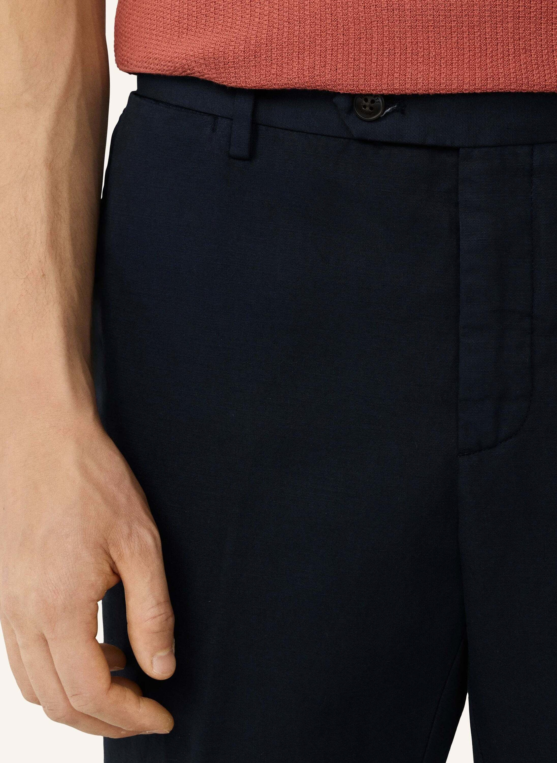 Thumbnail - Hackett London Chino Cotton Linen Chino blau