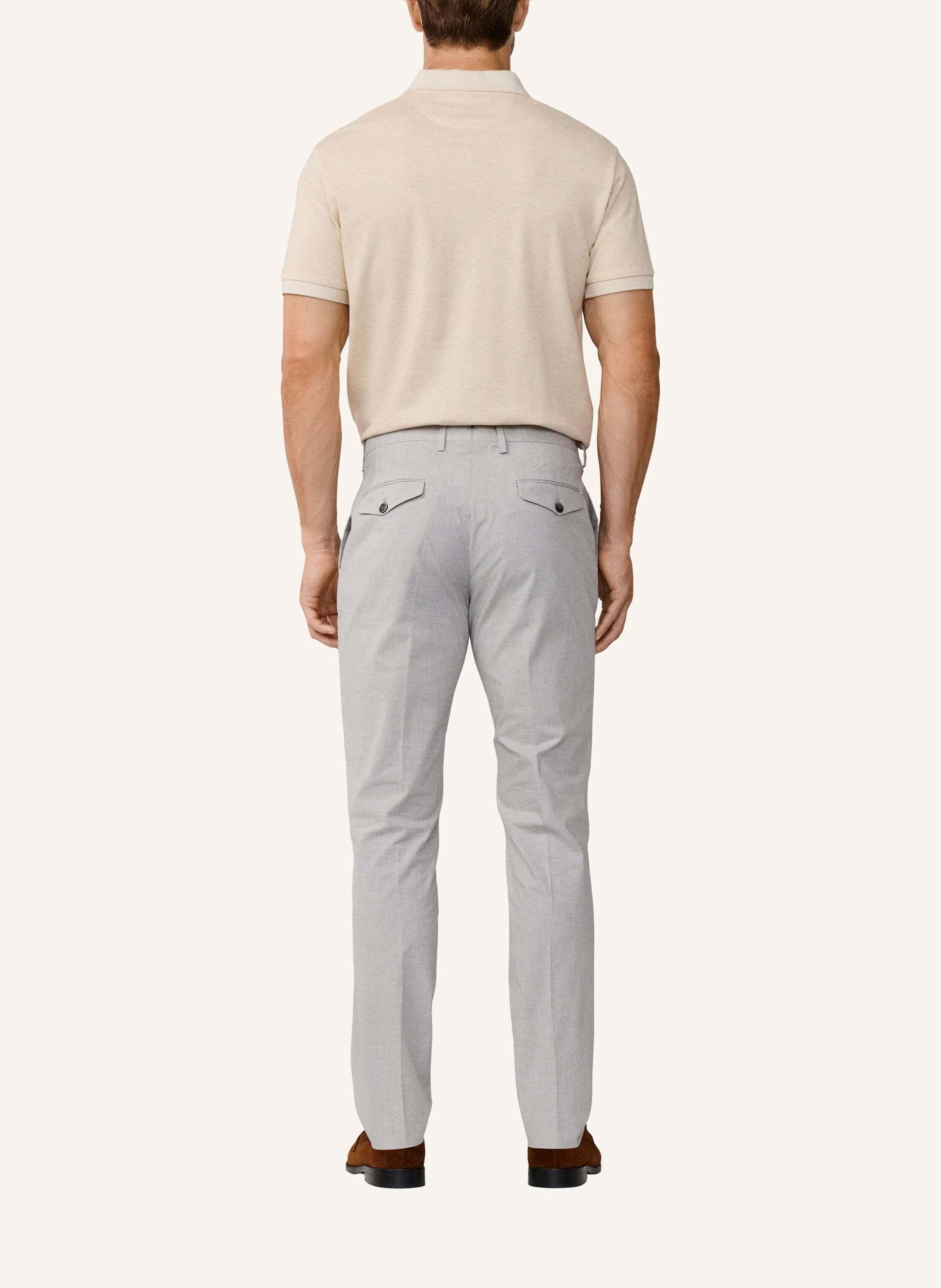 Thumbnail - Hackett London Chino Latino Gingham Trs grau